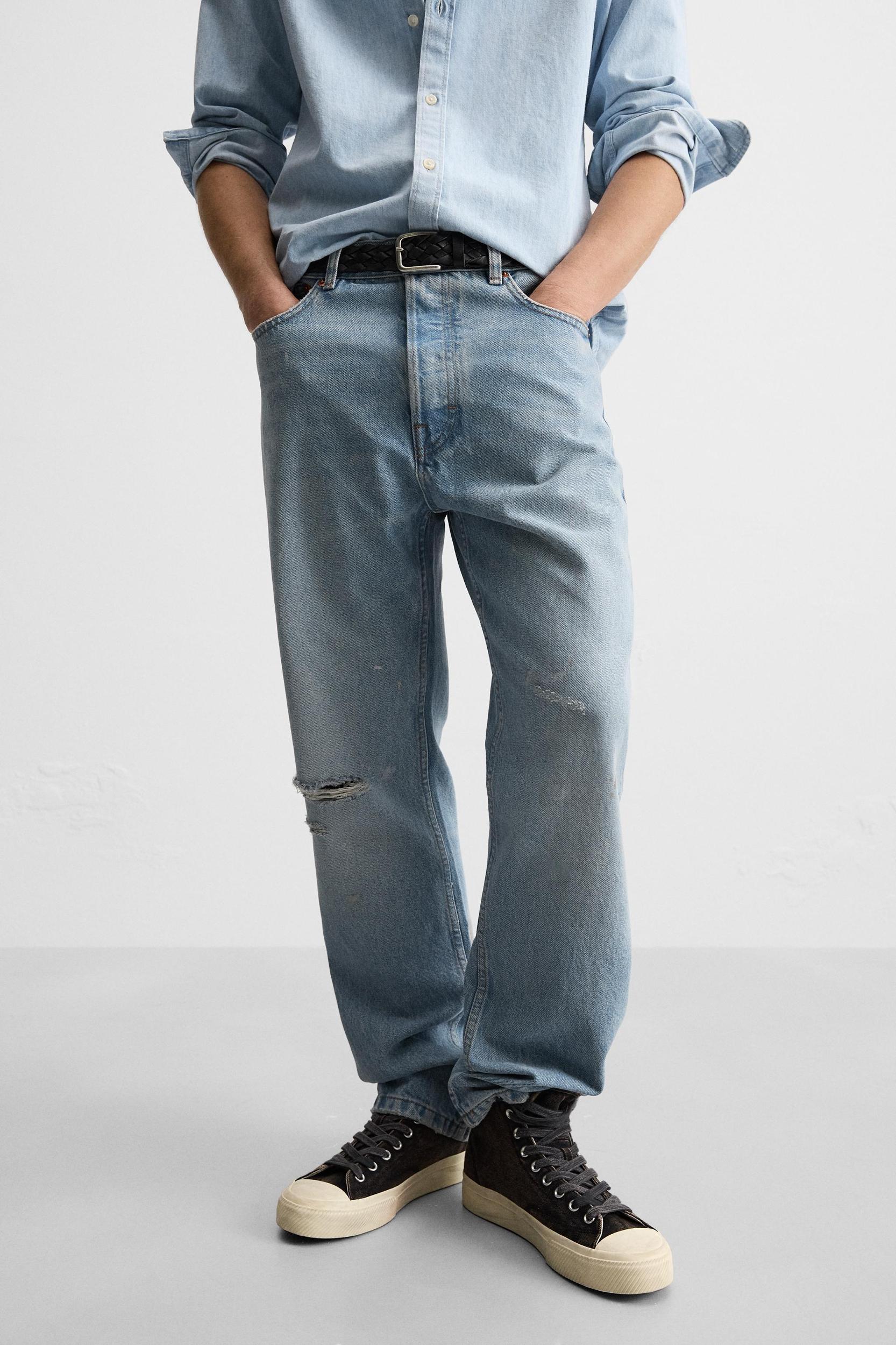 PAINT SPLATTER STRAIGHT FIT JEANS Product Image