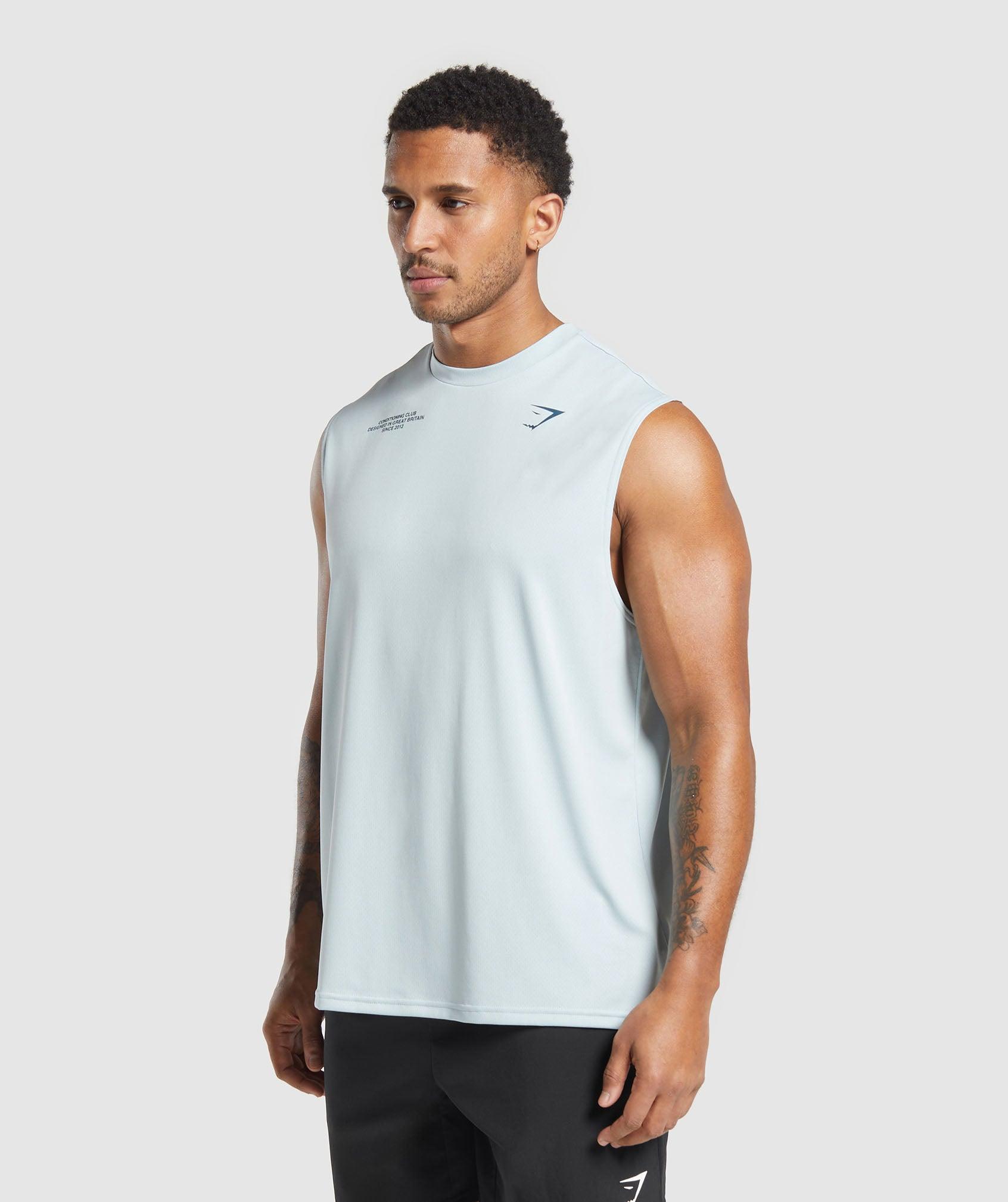 Gymshark Conditioning Club Tank - Cool Blue Male Product Image
