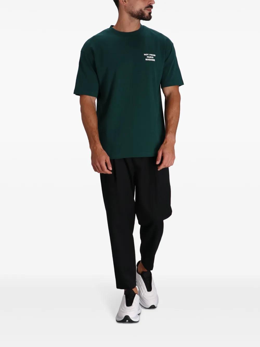 slogan-print cotton T-shirt Product Image