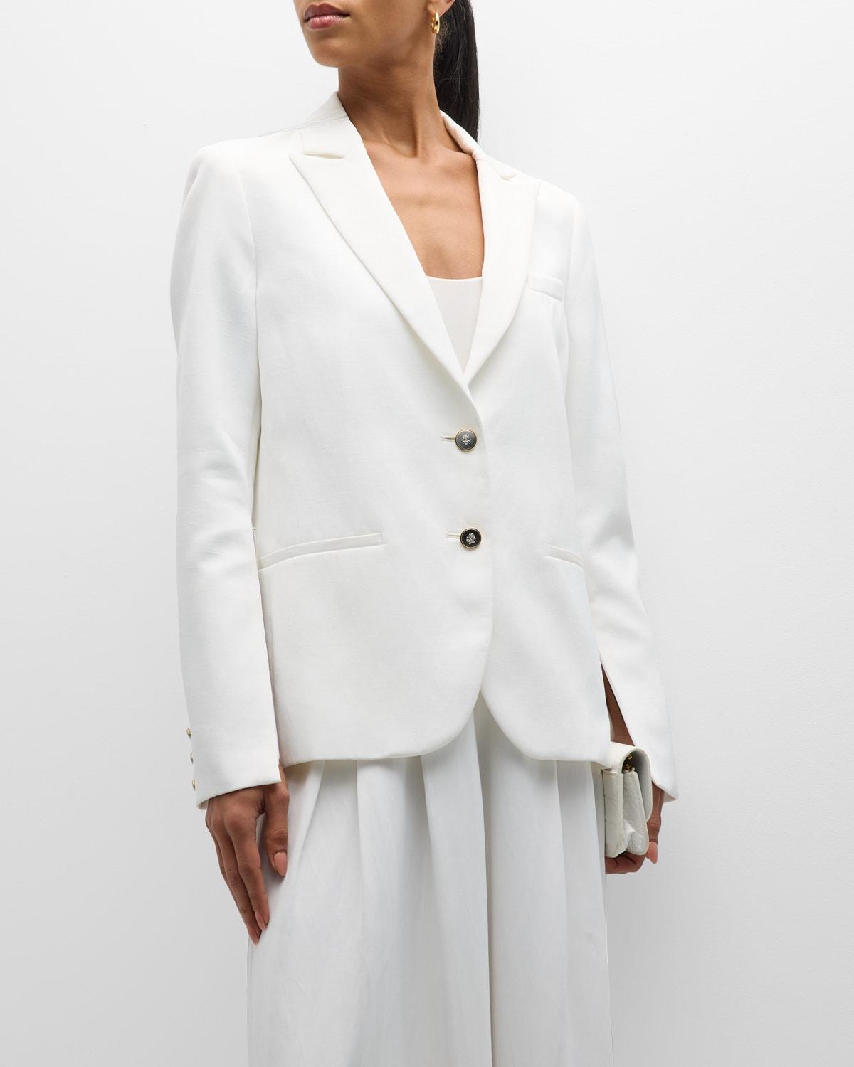 Boyfriend Blazer with Zip-Sleeves Product Image