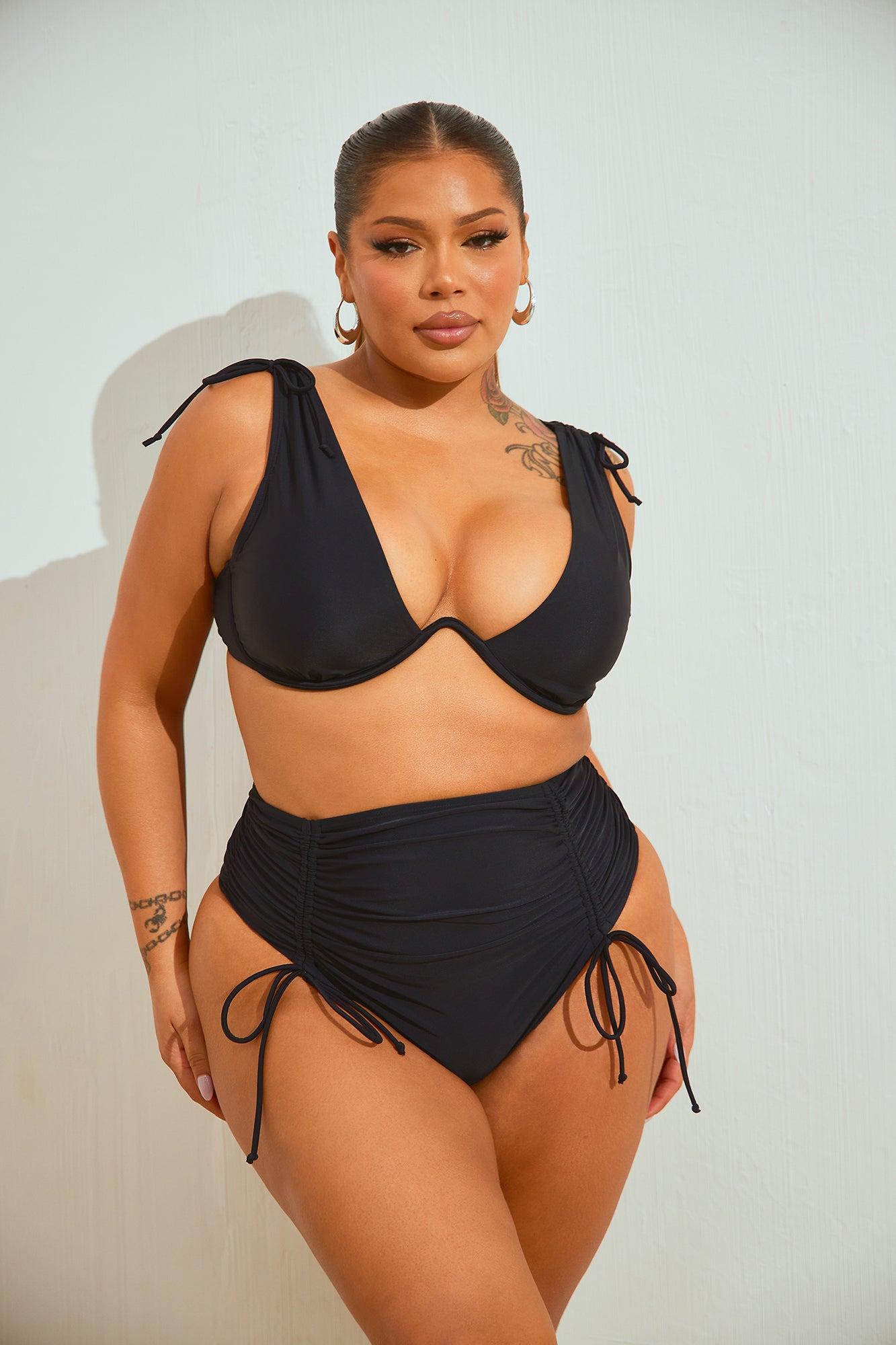 Gia Underwire 2 Piece Bikini - Black Product Image