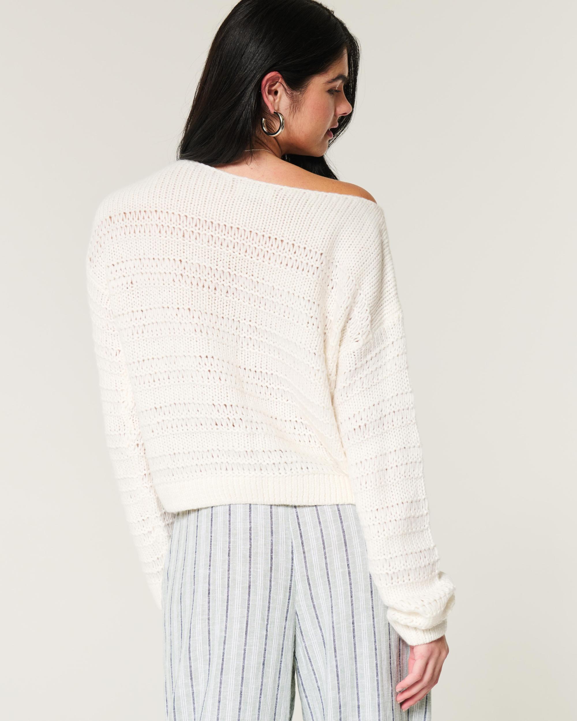 Slouchy Off-the-Shoulder Sweater Product Image