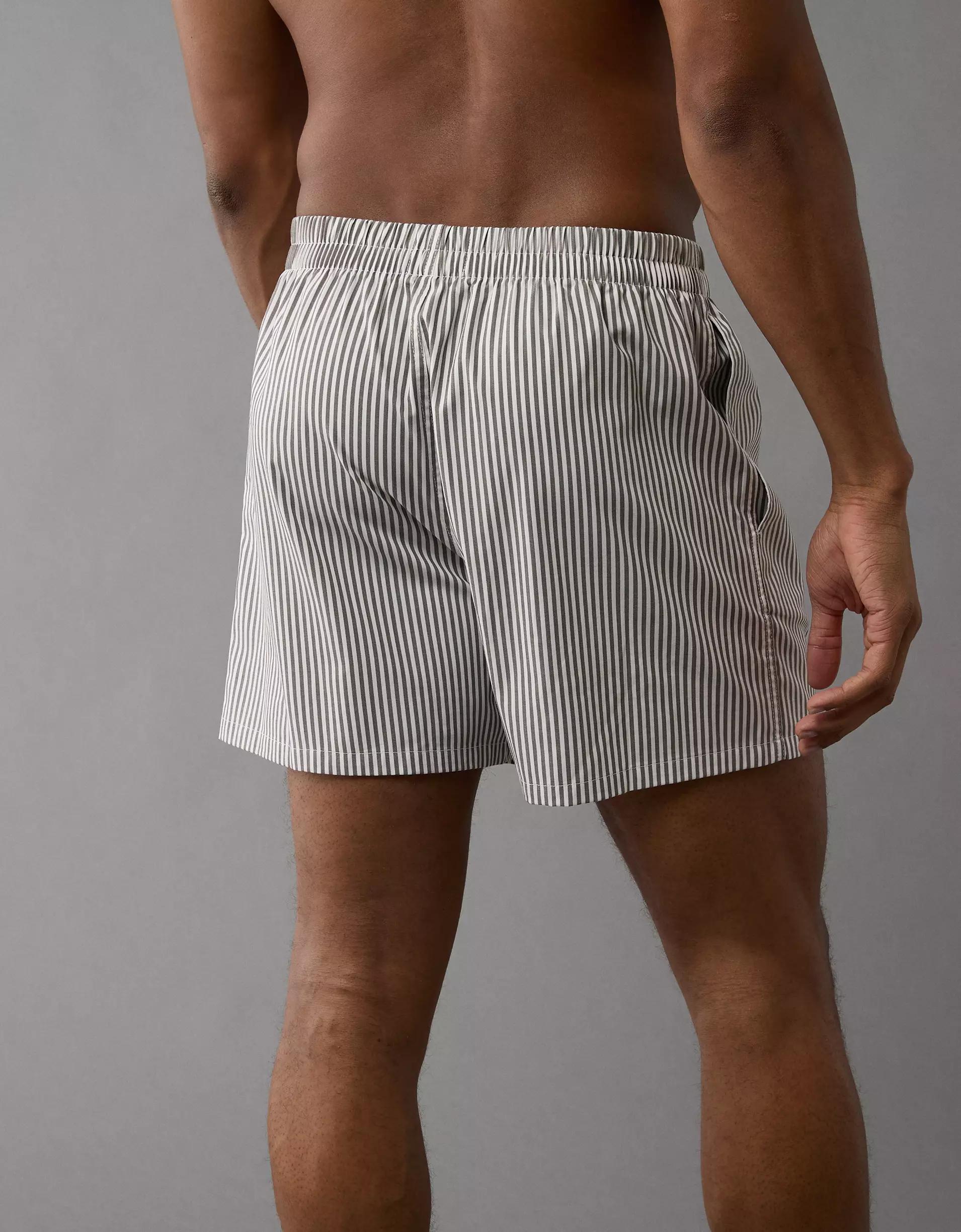 AEO Men's Striped Poplin Pocket Boxer Short Product Image