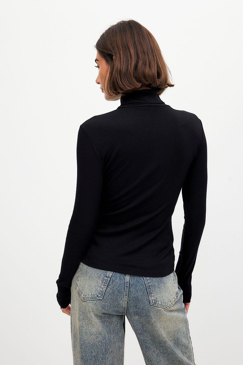 Long Sleeve Roll Neck Top Product Image