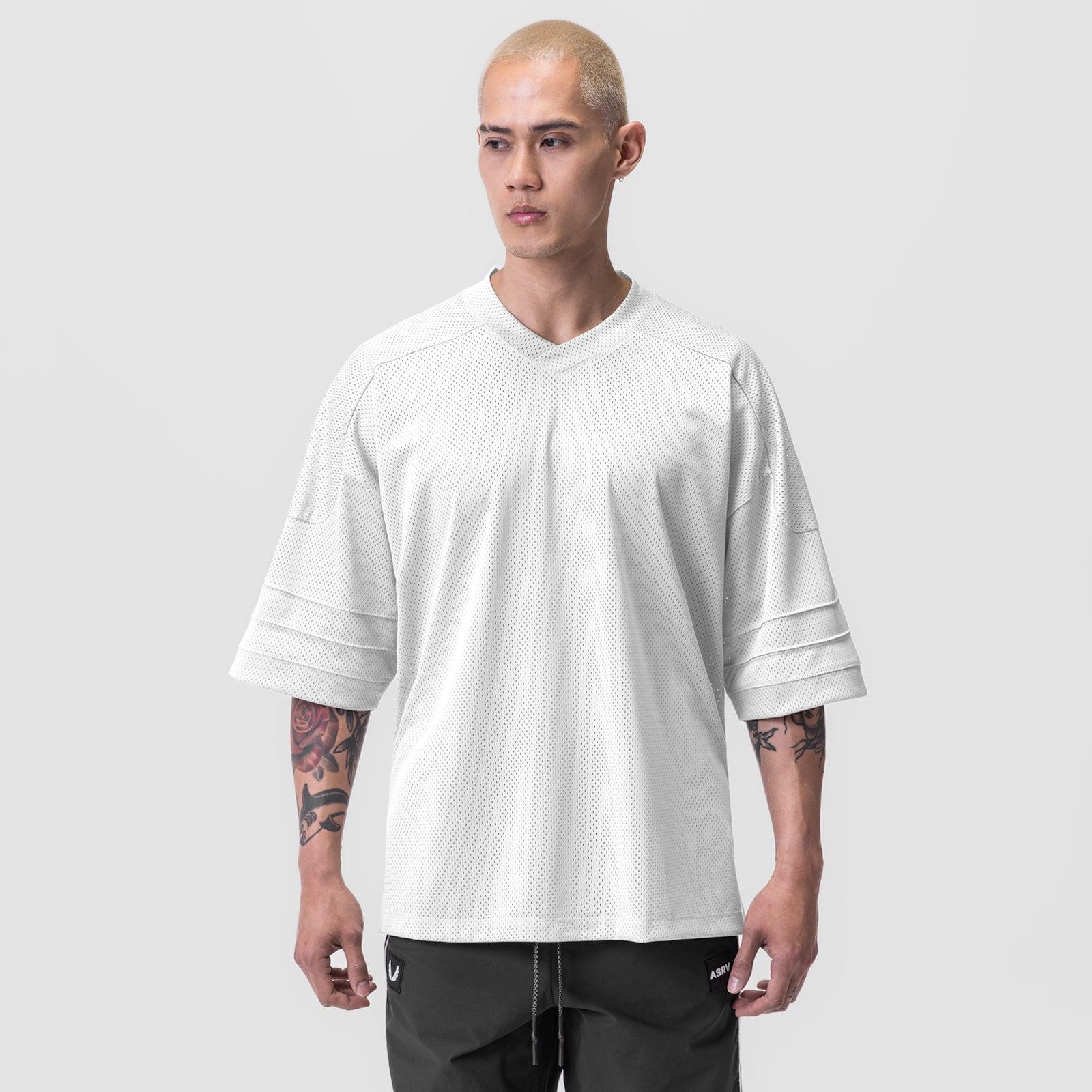 0772. SilverPlus™ Mesh Oversized Jersey - White Male Product Image