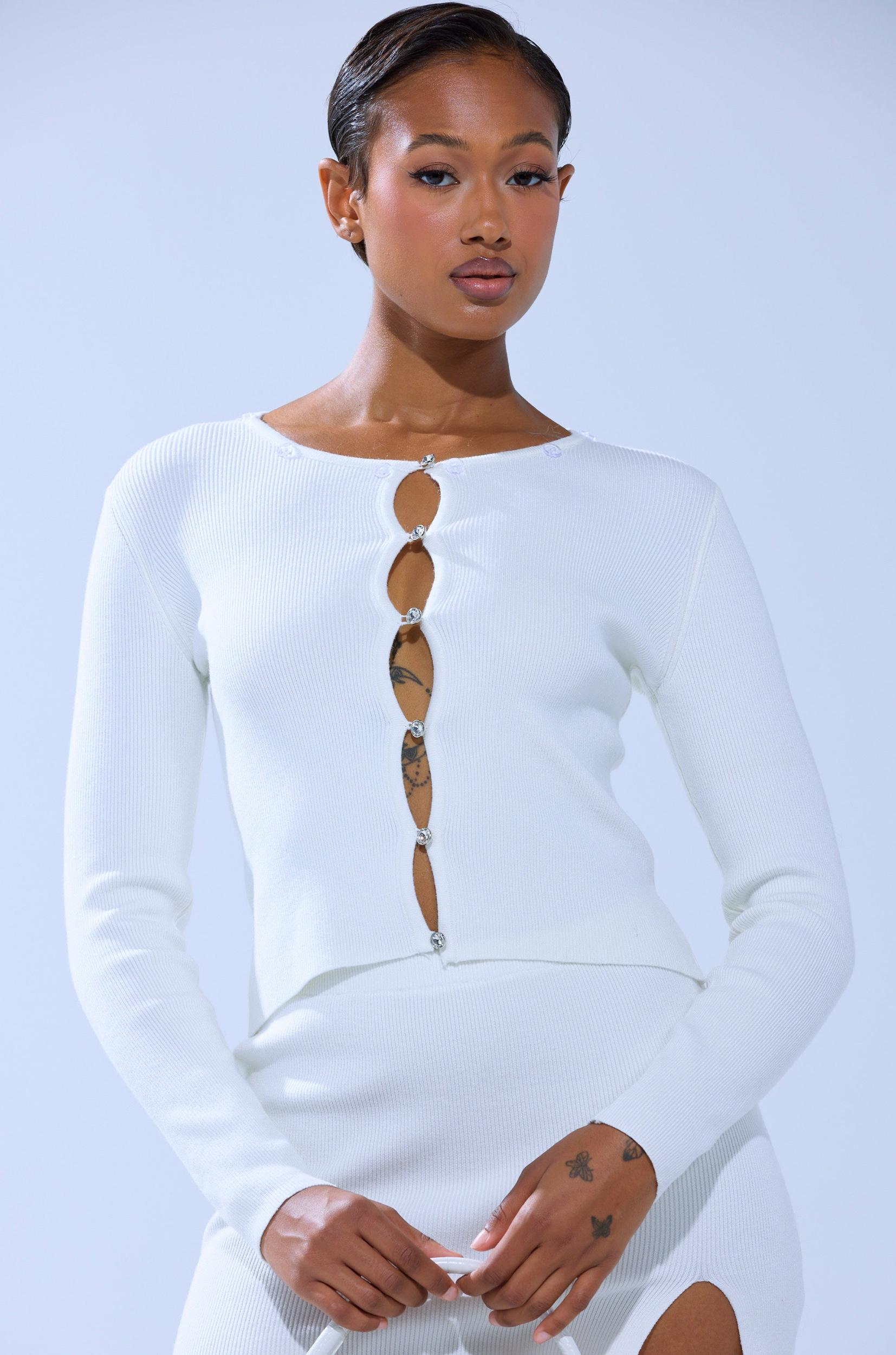READY FOR THE SNOW CARDIGAN WITH FUR TRIM Product Image