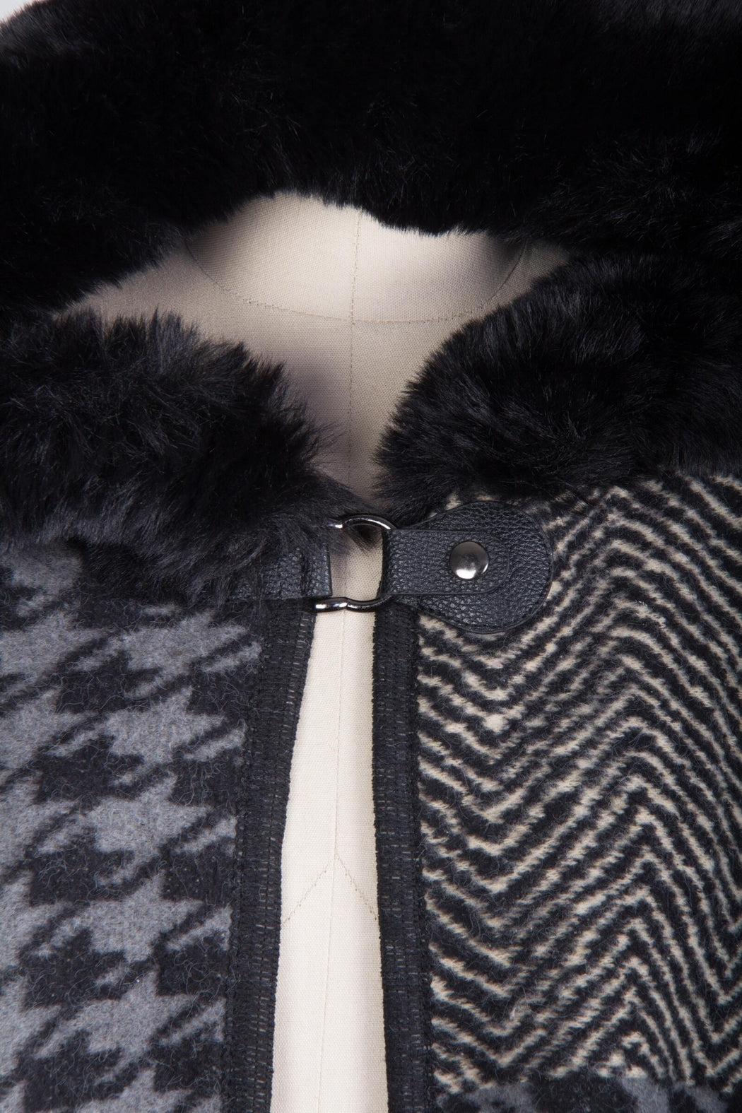 Beverly Fur Faux Kimono Product Image