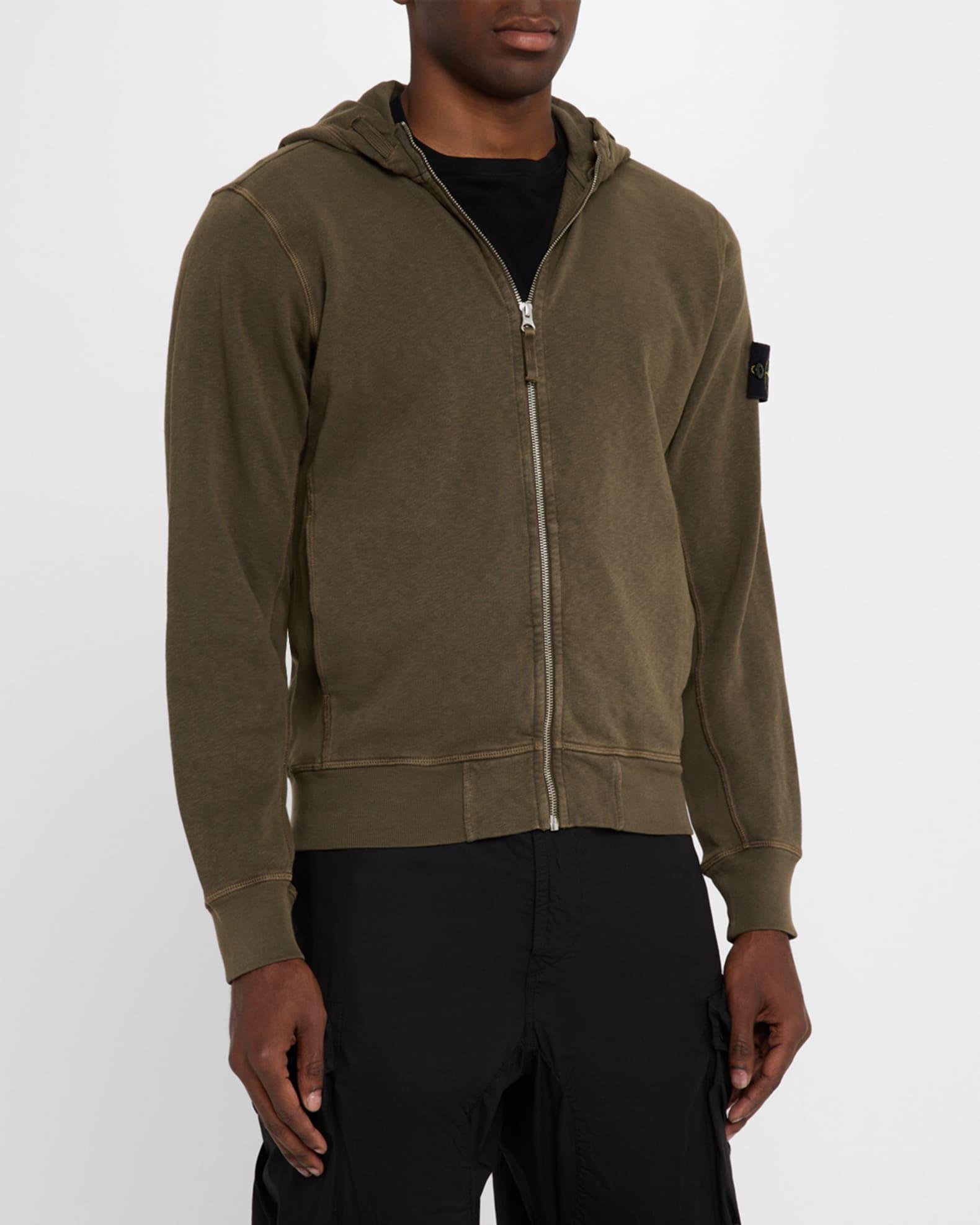 Men's Worn Fleece Zip Hoodie Product Image