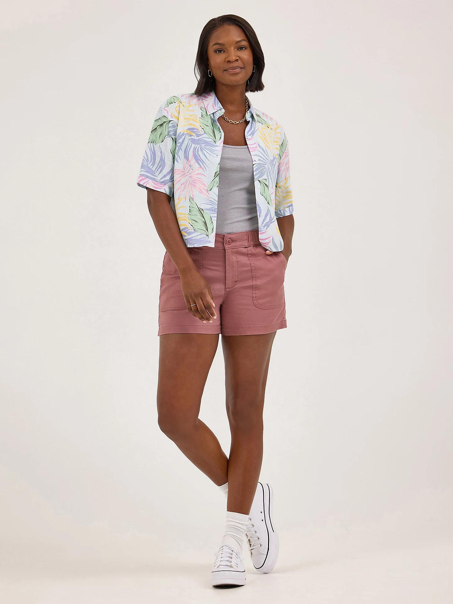 Women's Ultra Lux Comfort High Rise Pull-On Utility Short | Women's Shorts | Lee® Product Image