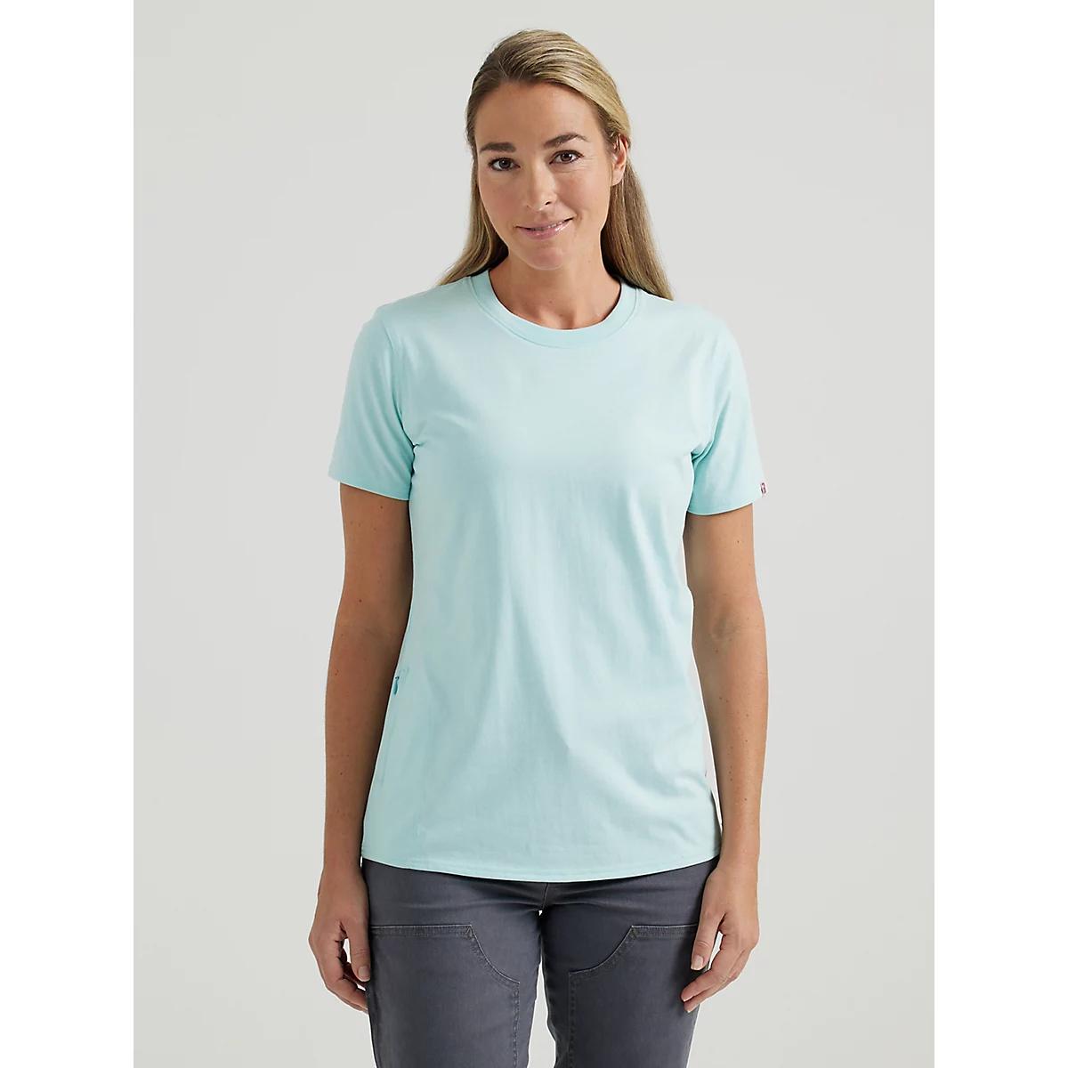Women's Wrangler® RIGGS Workwear® Short Sleeve Performance T-Shirt in Charcoal Product Image