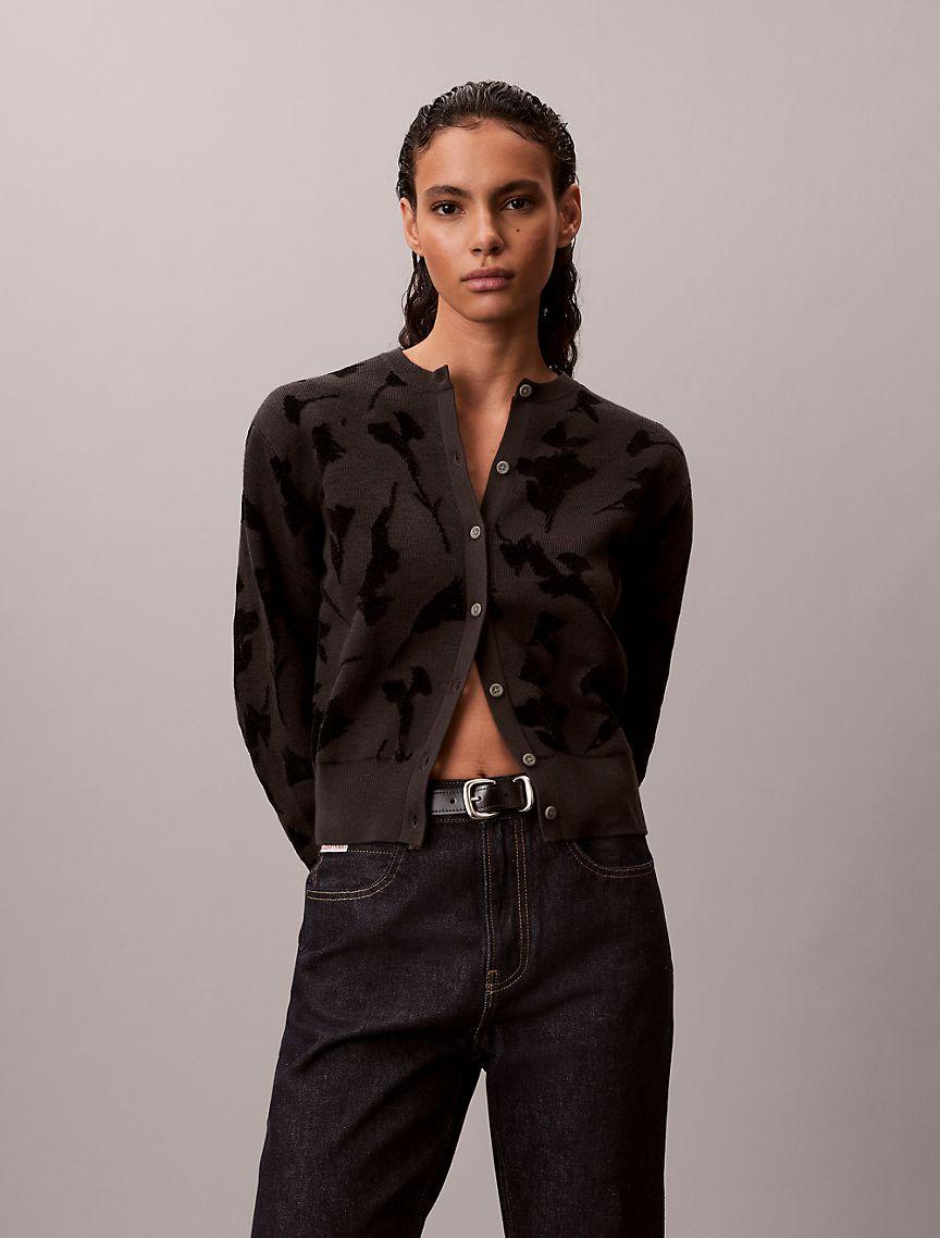 Textured Jacquard Cardigan Product Image