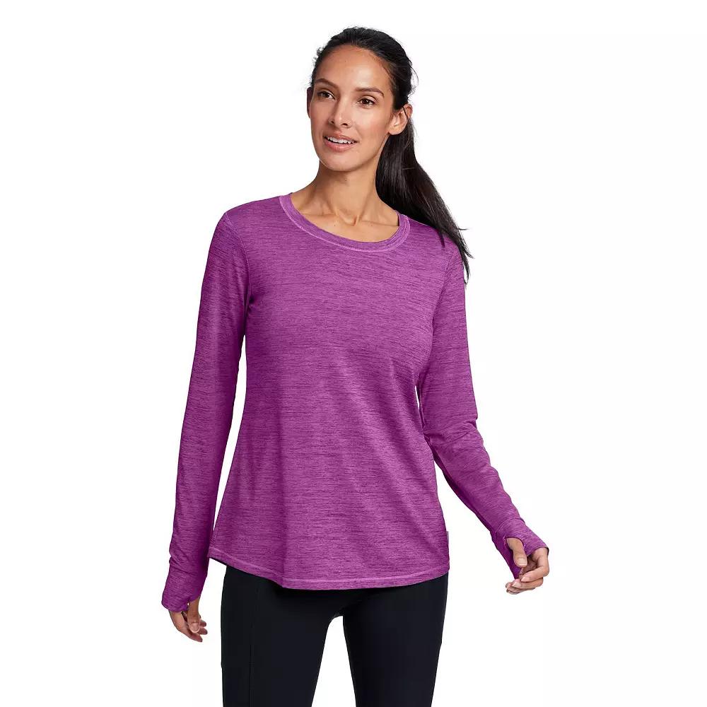 Women's Eddie Bauer Resolution Long Sleeve Tee, Size: Medium, Purple Product Image