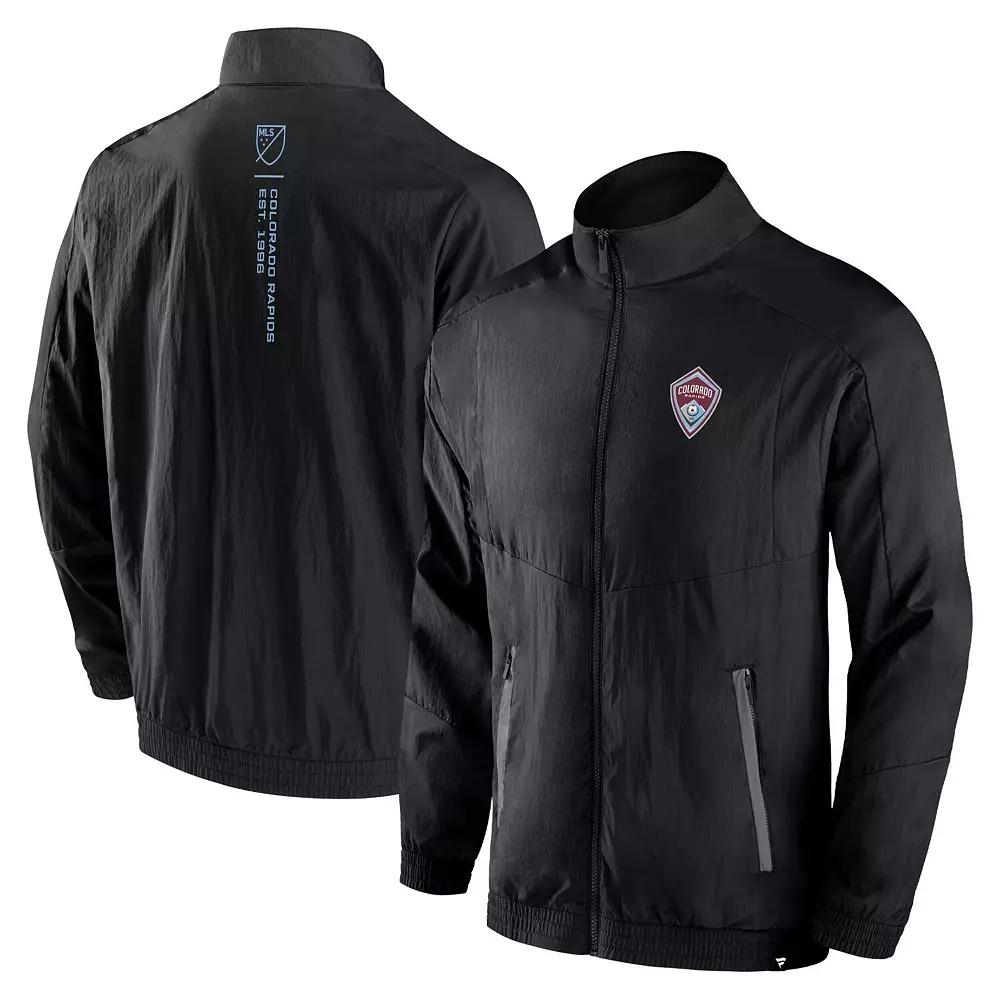 Men's Fanatics Black Philadelphia Union Header Raglan Full-Zip Jacket,  Product Image