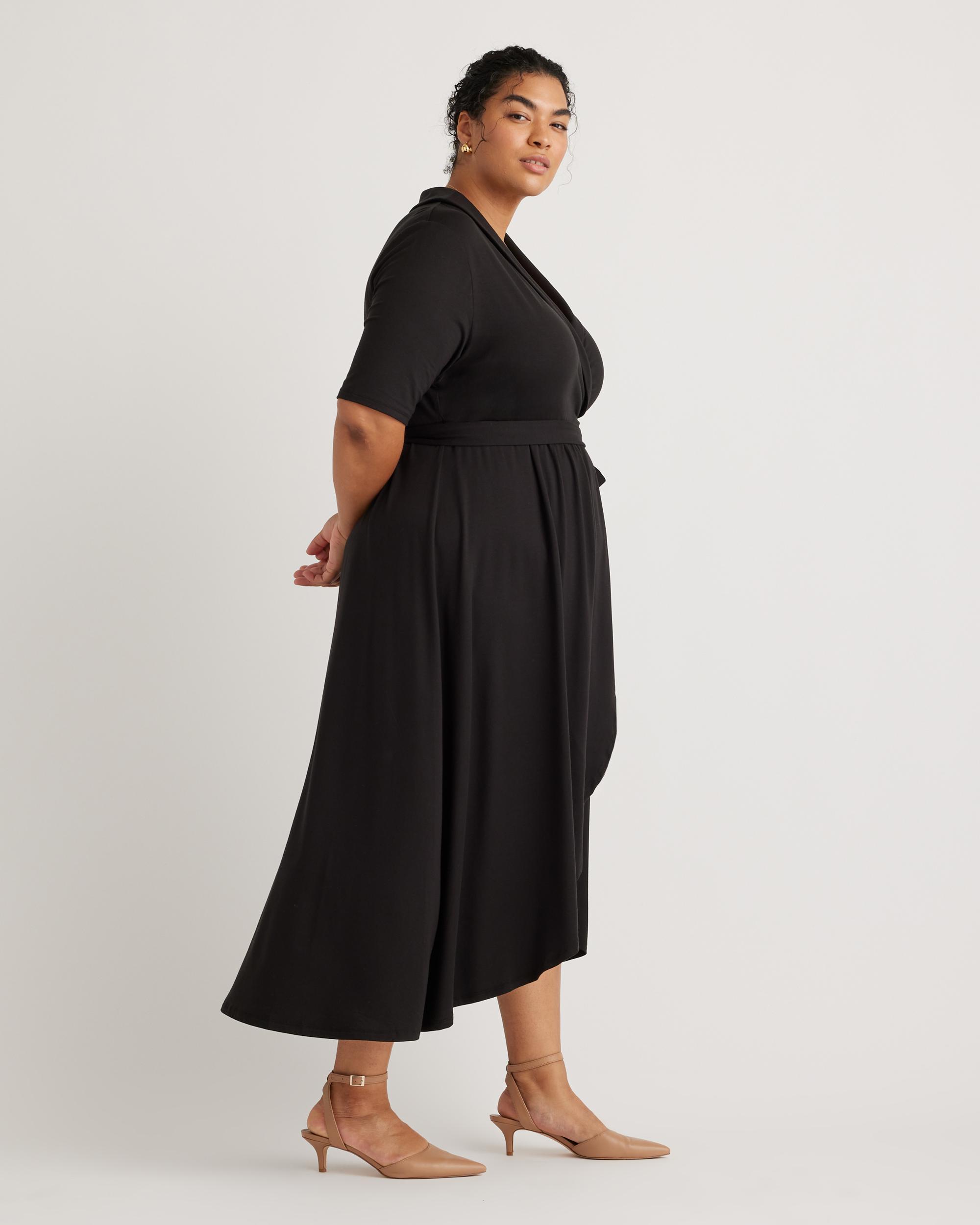Quince | Women's Tencel Jersey Midi Wrap Dress Product Image