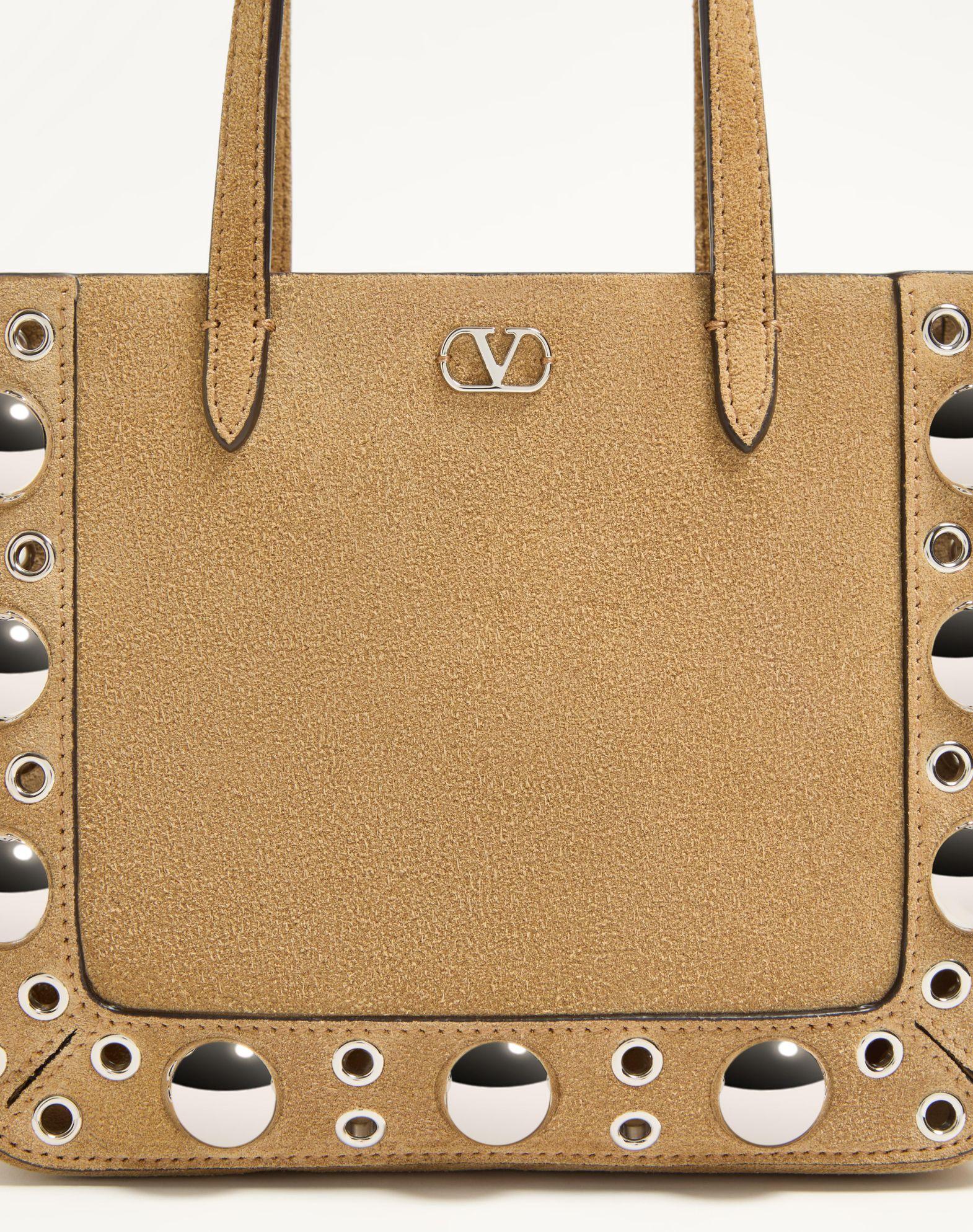 Valentino Garavani Nellcôte Mini Suede Shopping Bag Product Image