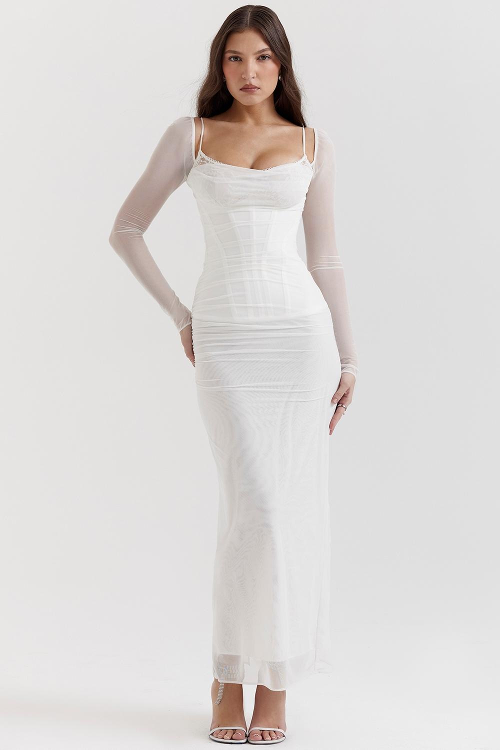 Katarina  white maxi dress Product Image