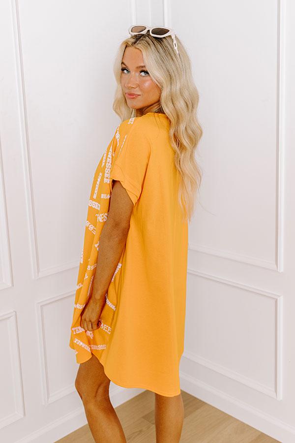 School Spirit Sequin Embroidered Mini Dress in Tennessee Product Image