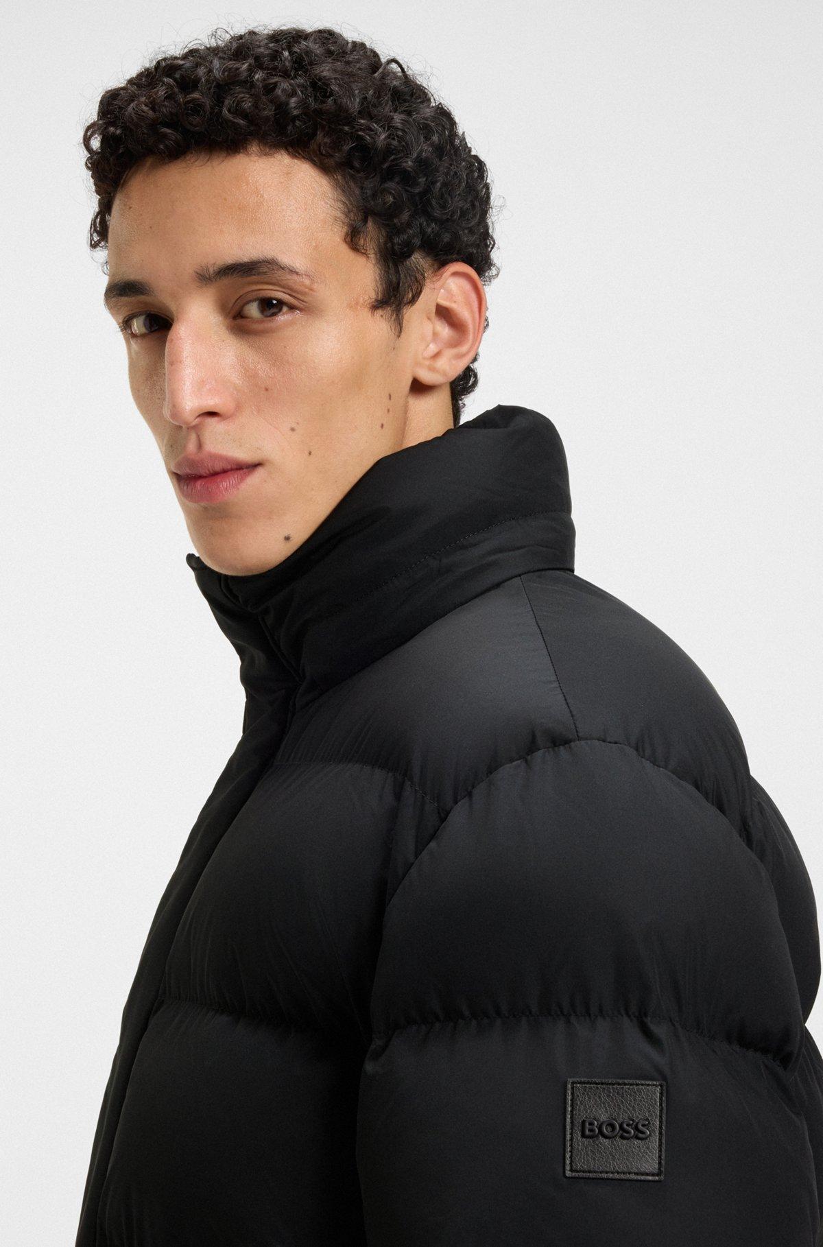 Water-repellent jacket with logo badge Product Image