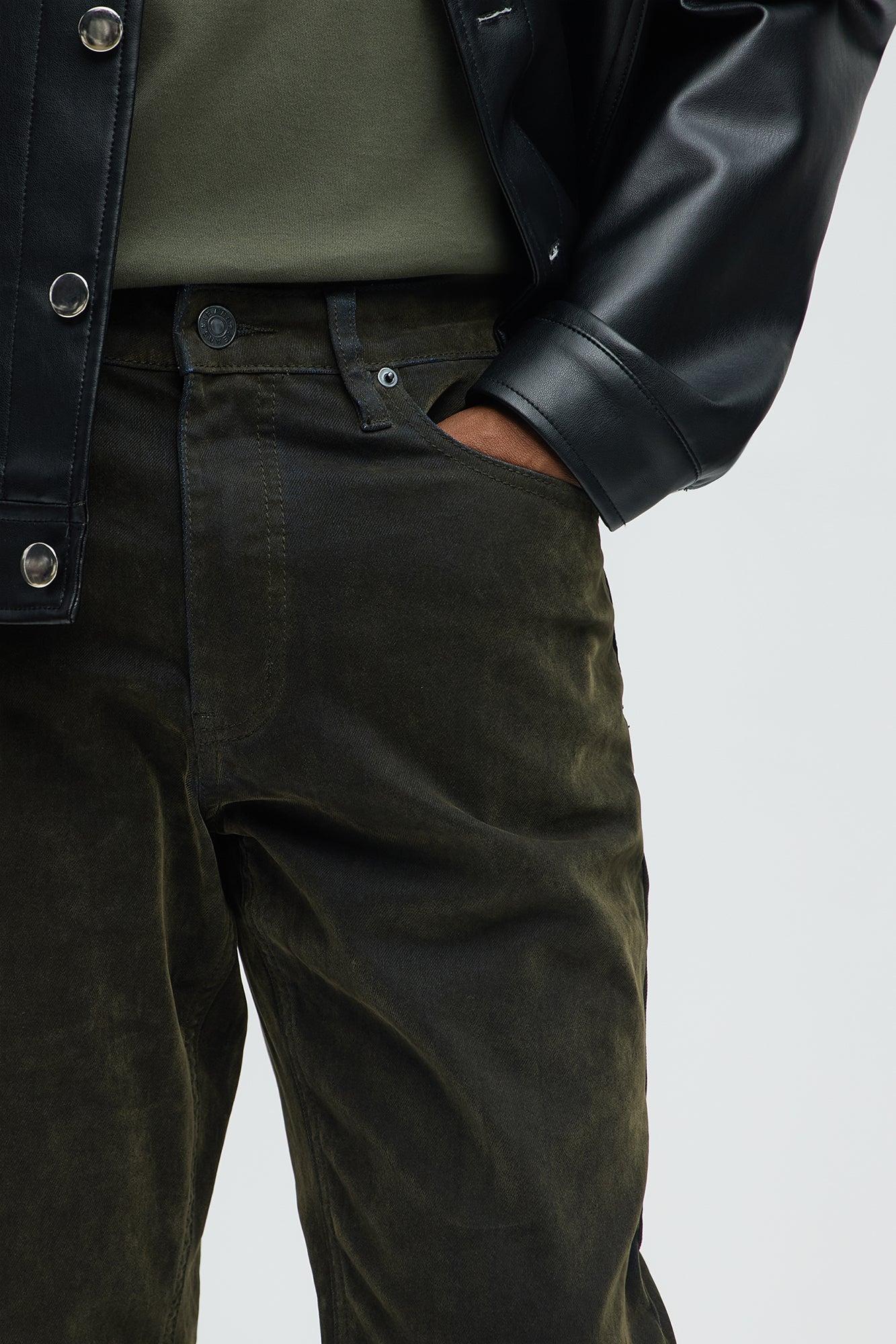 What The Flock Slim Jeans - Olive Product Image