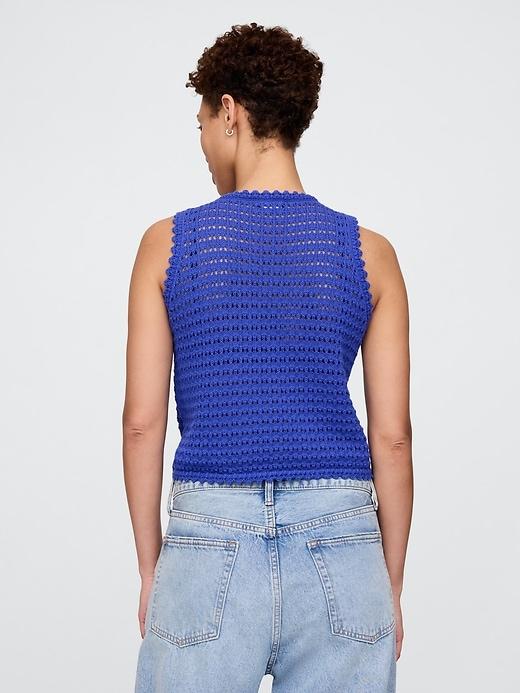 100% Cotton Crochet Tank Top Product Image