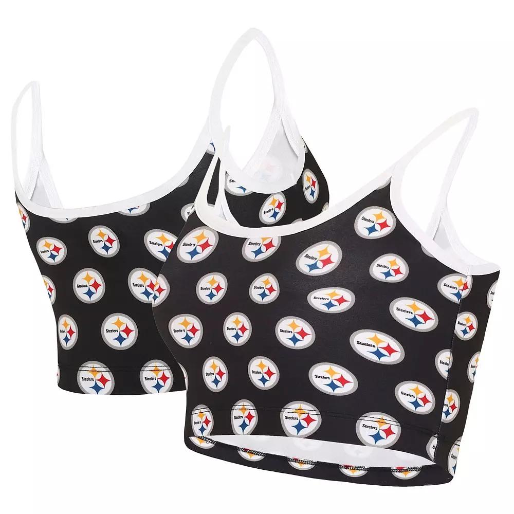 Women's Concepts Sport Black Pittsburgh Steelers Gauge Lounge Bralette,  Product Image
