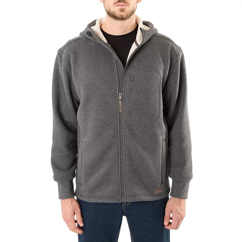 Men's Smith's Workwear Sherpa-Lined Hooded Thermal Shirt Jacket,  Product Image
