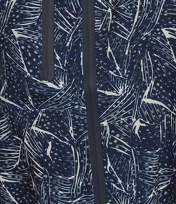 NZ ACTIVE by NIC + ZOE Falling Fans Tech Stretch Printed Zip Front Long Sleeve Jacket Product Image