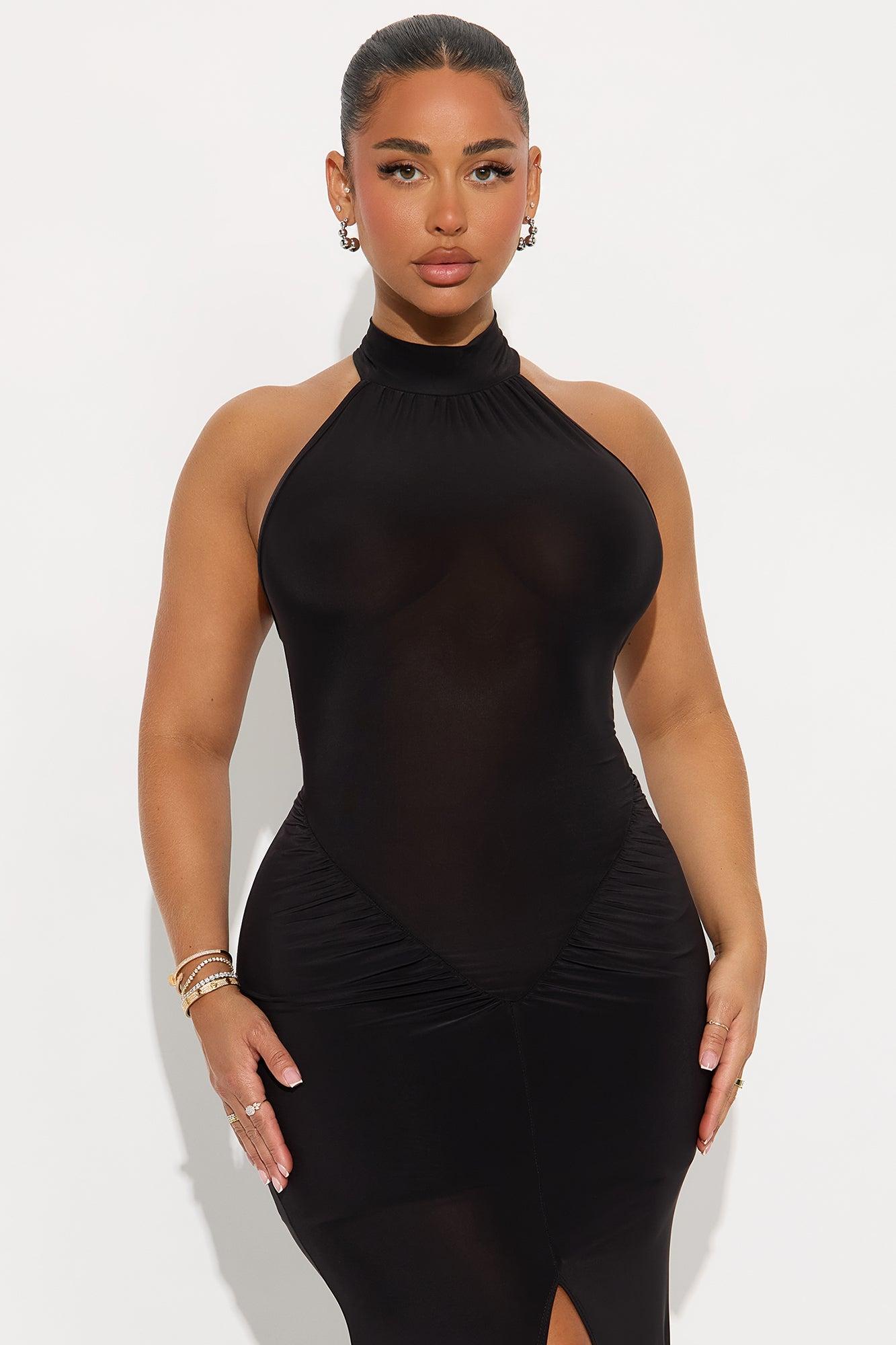 Opulent Nights Maxi Dress - Black Female Product Image