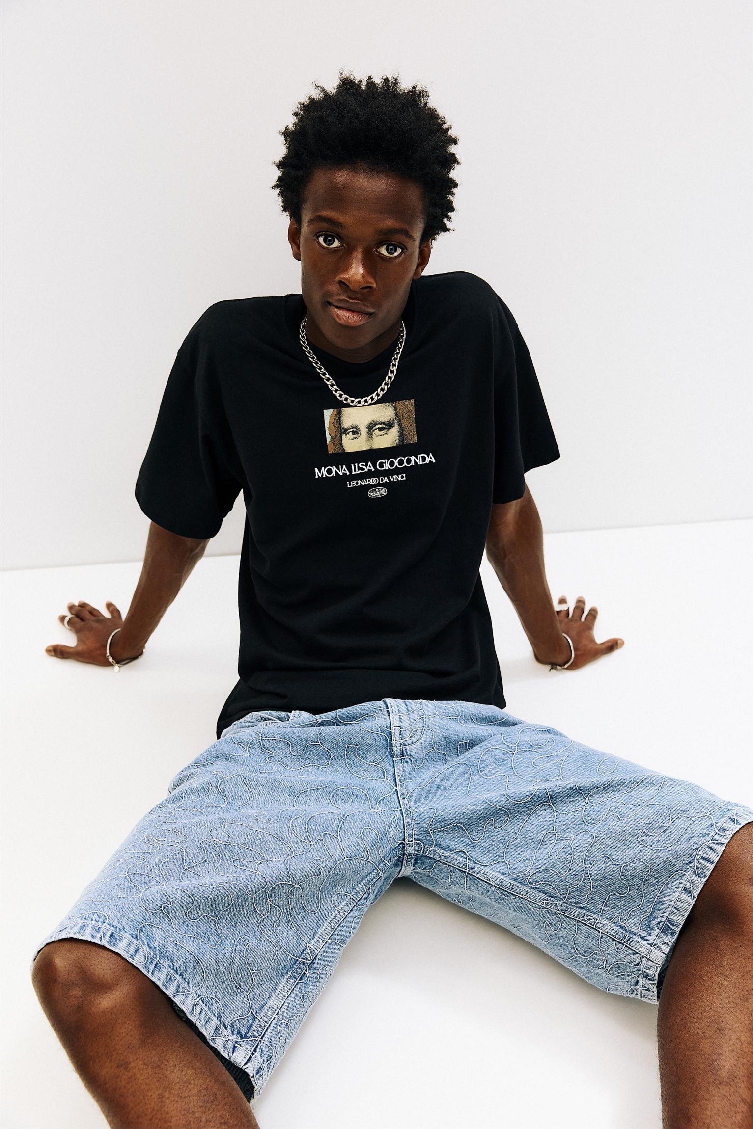 Black La Gioconda T-shirt Product Image