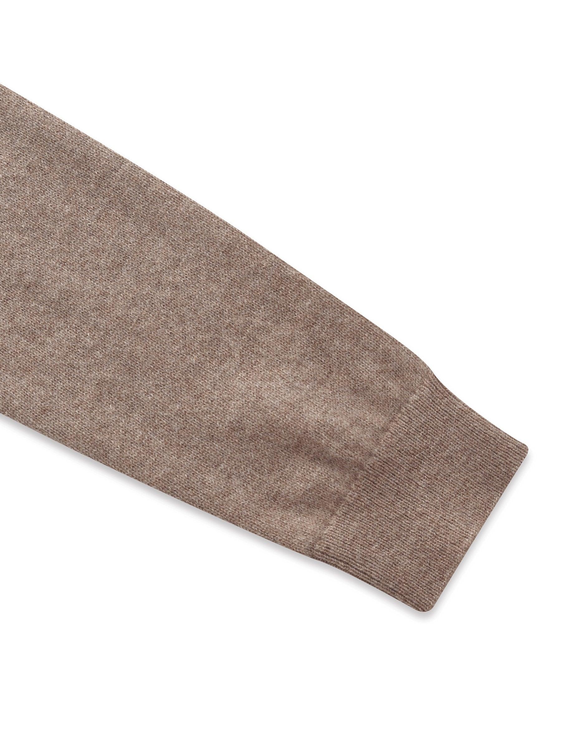 100% Cashmere Folded Collar Women Sweater Product Image