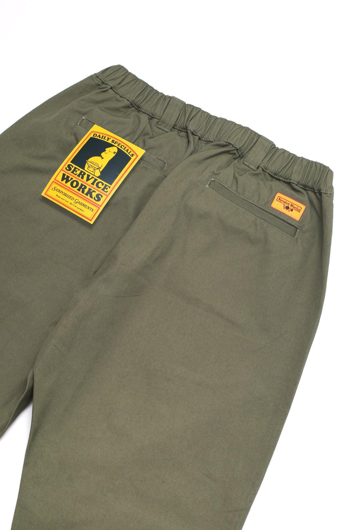 Twill Waiters Pant - Olive Product Image