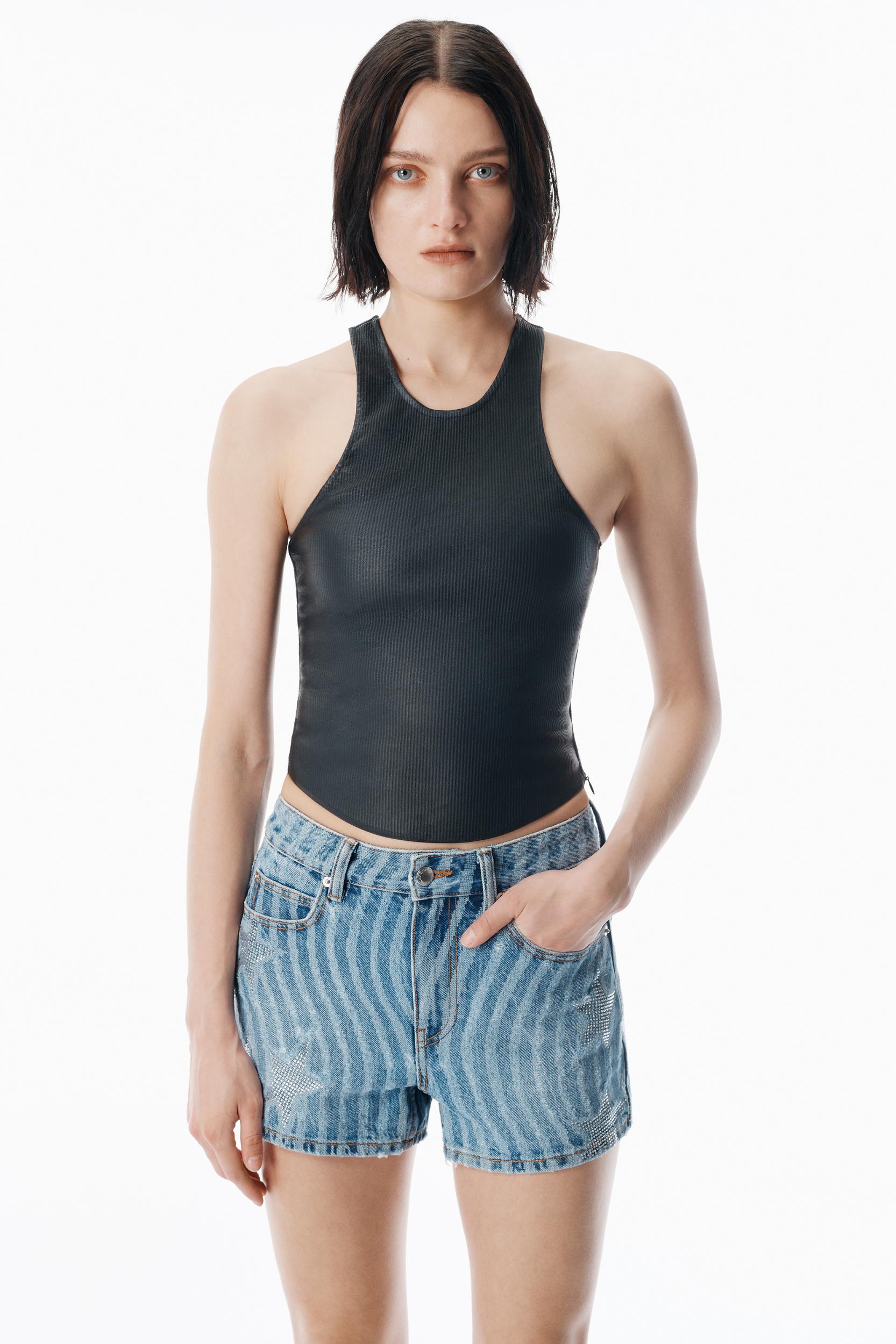 Vintage Medium Indigo Stars & Stripes Shorty Product Image