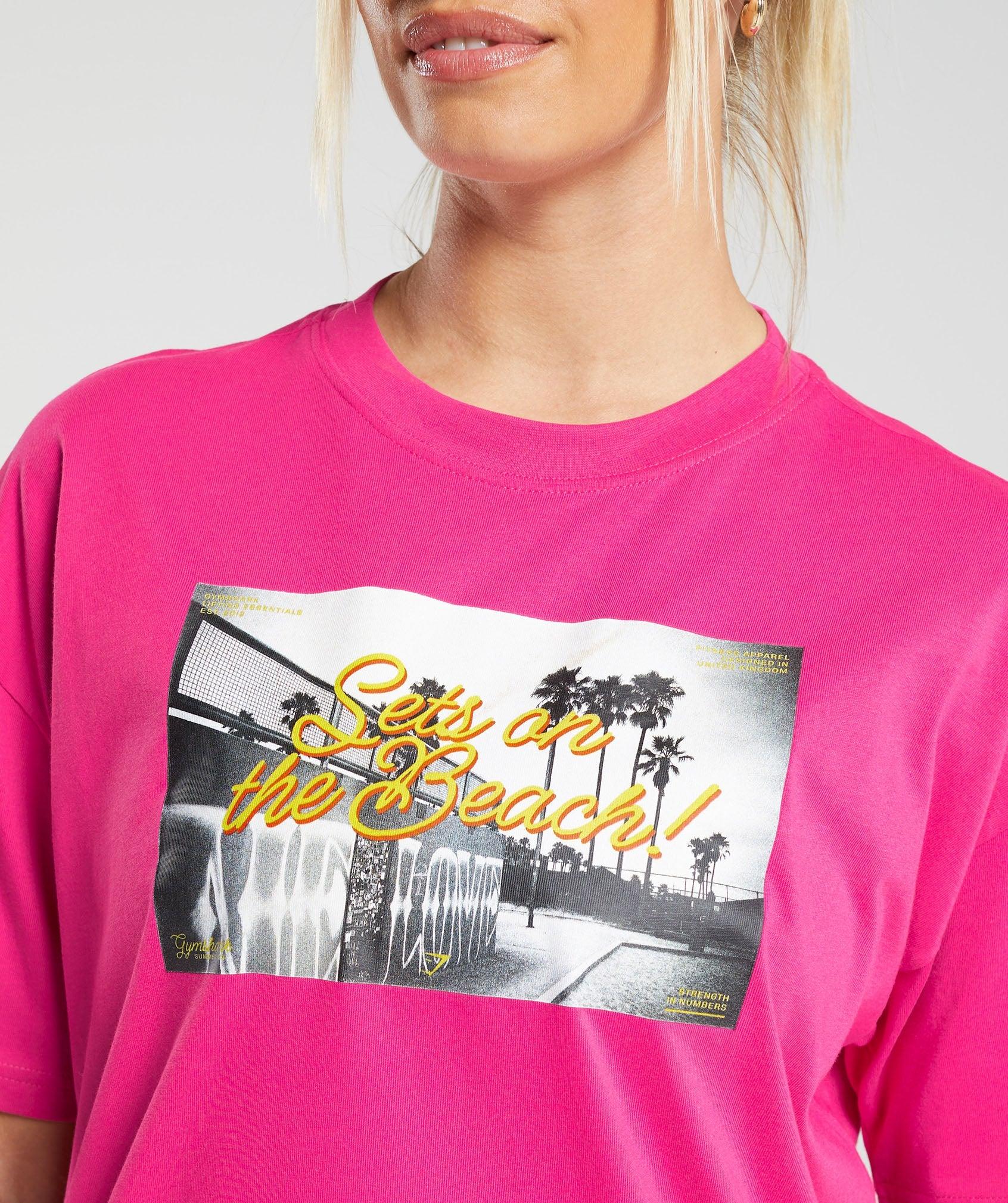 Sets On The Beach Oversized T-Shirt Product Image