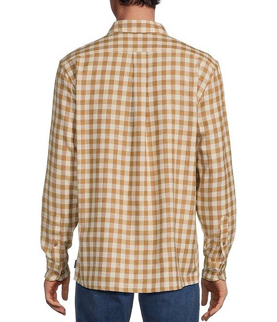 Rowm Long Sleeve Small Check Slub Button Front Woven Shirt Product Image