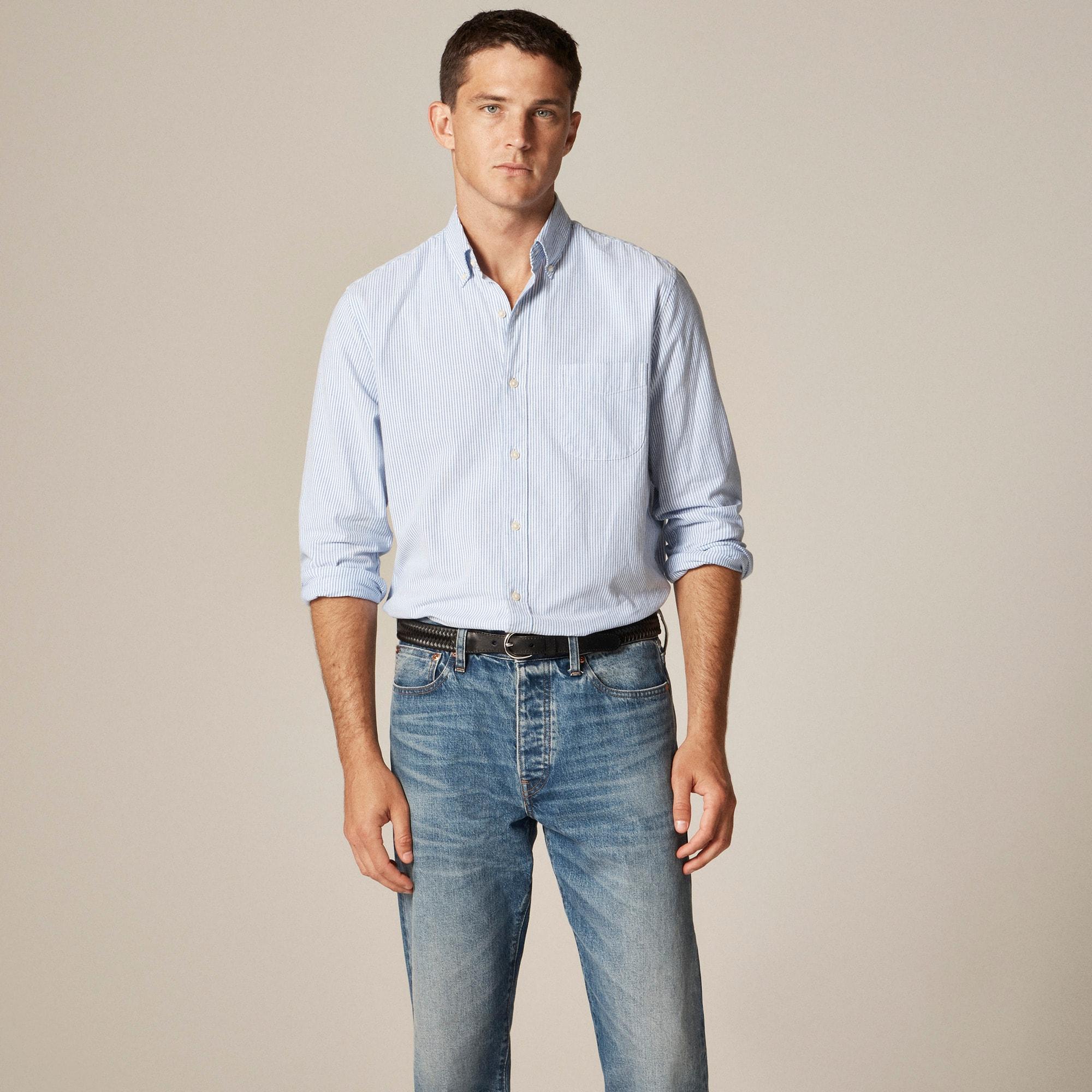 Broken-in organic cotton oxford shirt Product Image