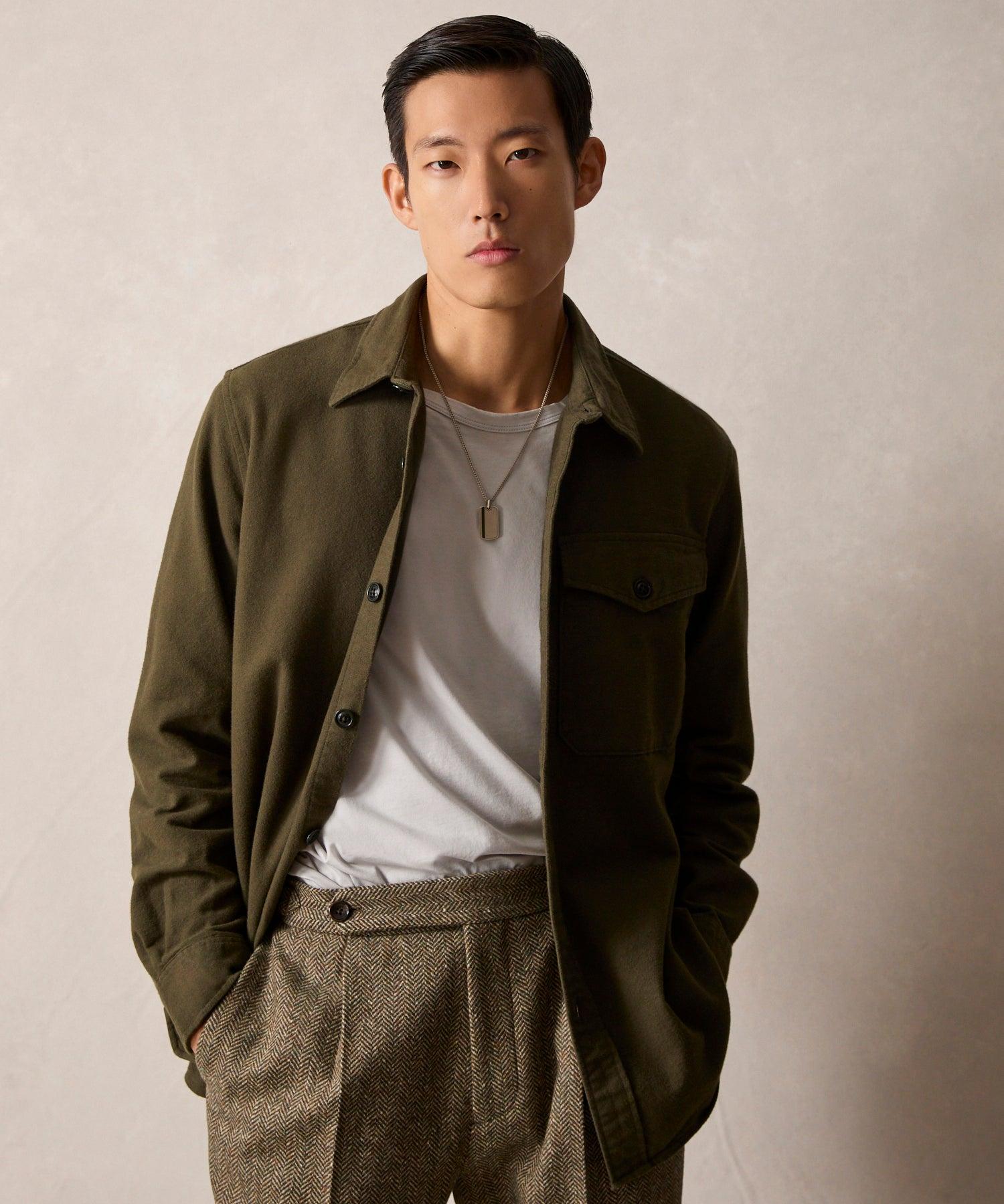 Chamois Shirt in Dark Moss Product Image