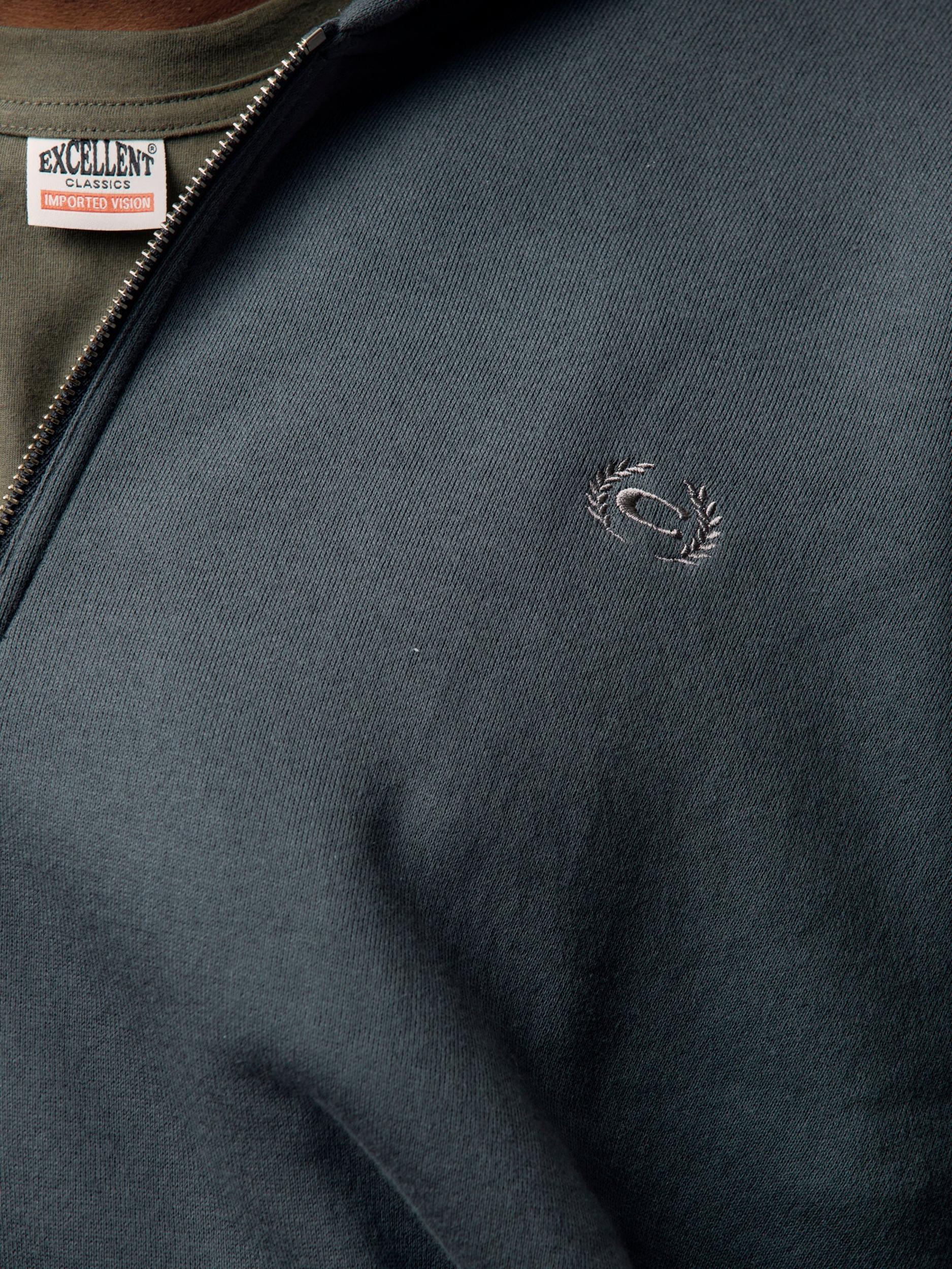 Twisted Zip-Up Hoodie (Charcoal) Product Image