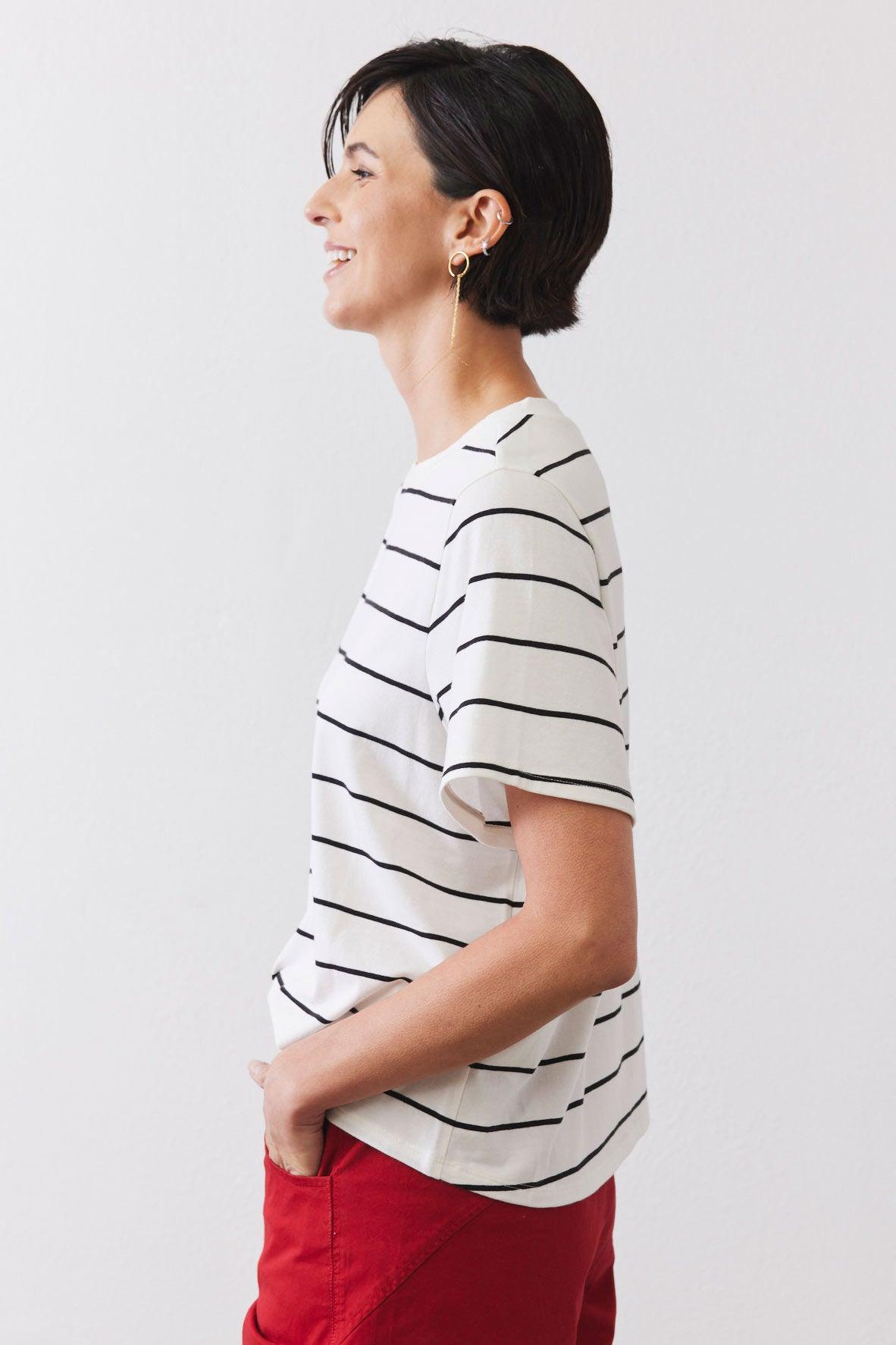 Relaxed Striped Lounge Top Product Image