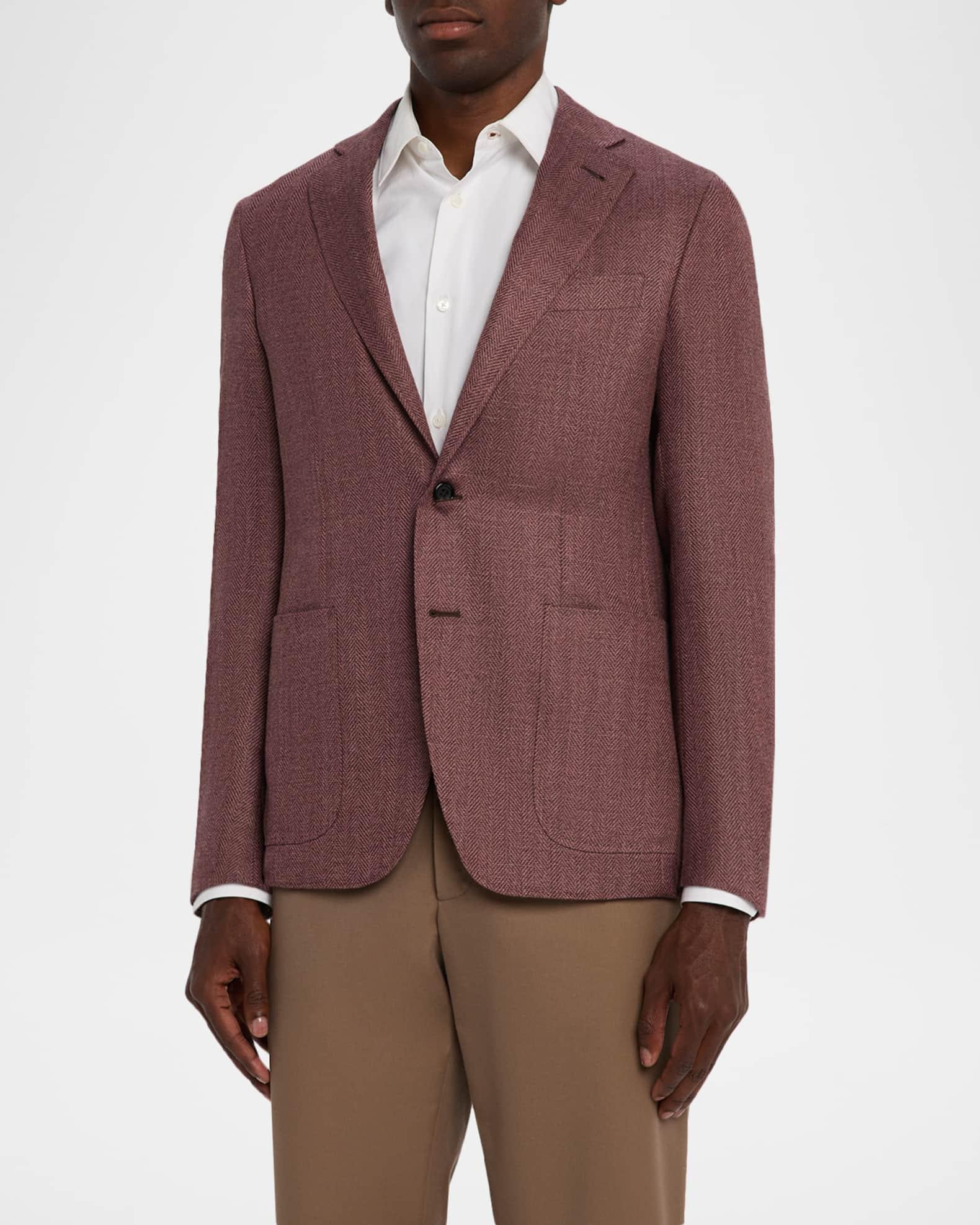 Men's Herringbone Notch Lapel Sport Coat Product Image