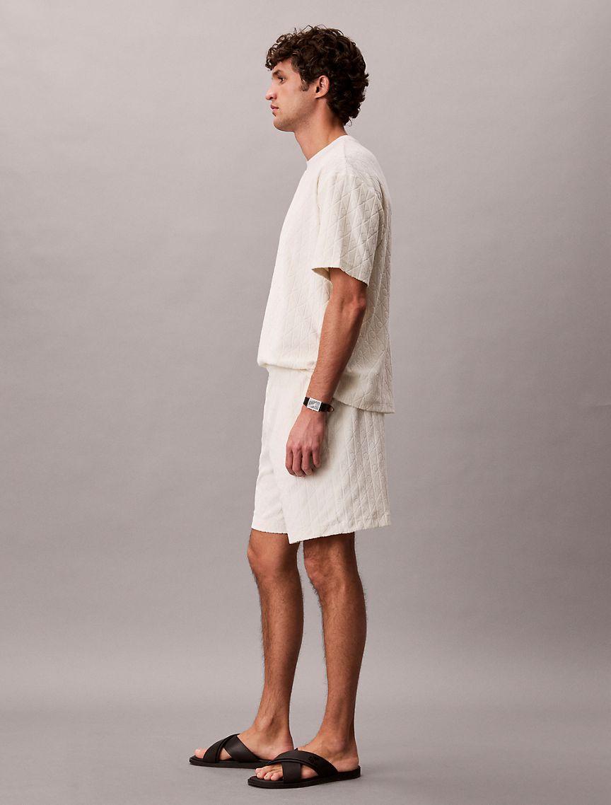 Terry Allover Emblem Logo Pull-On Shorts Product Image