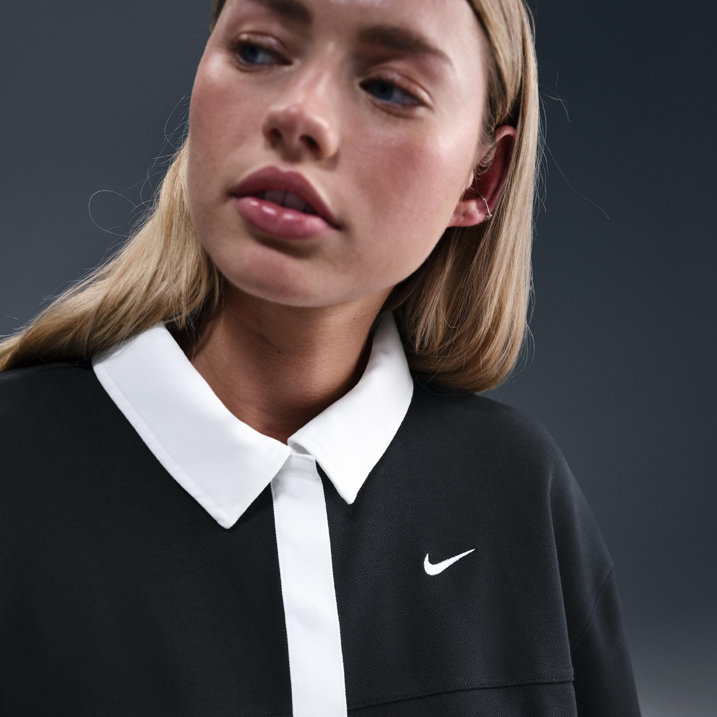 Nike Sportswear Women's Oversized Short-Sleeve Polo Top Product Image