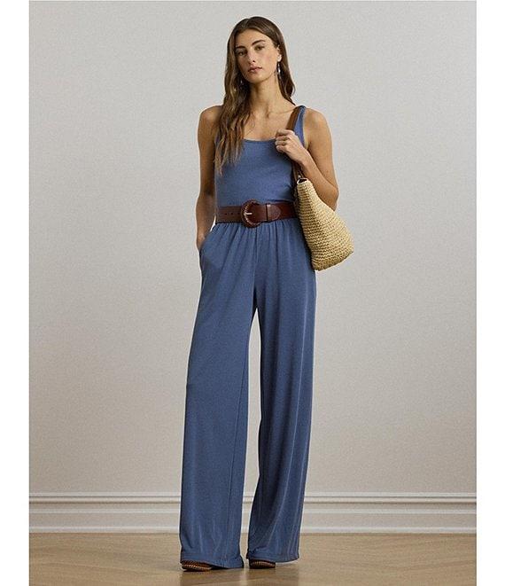 Lauren Ralph Lauren Stretch Cotton Scoop Neck Tank Top Product Image