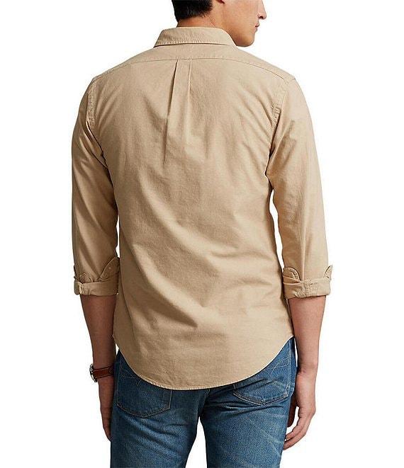 Polo Ralph Lauren Solid Classic-Fit Oxford Long-Sleeve Woven Shirt Product Image