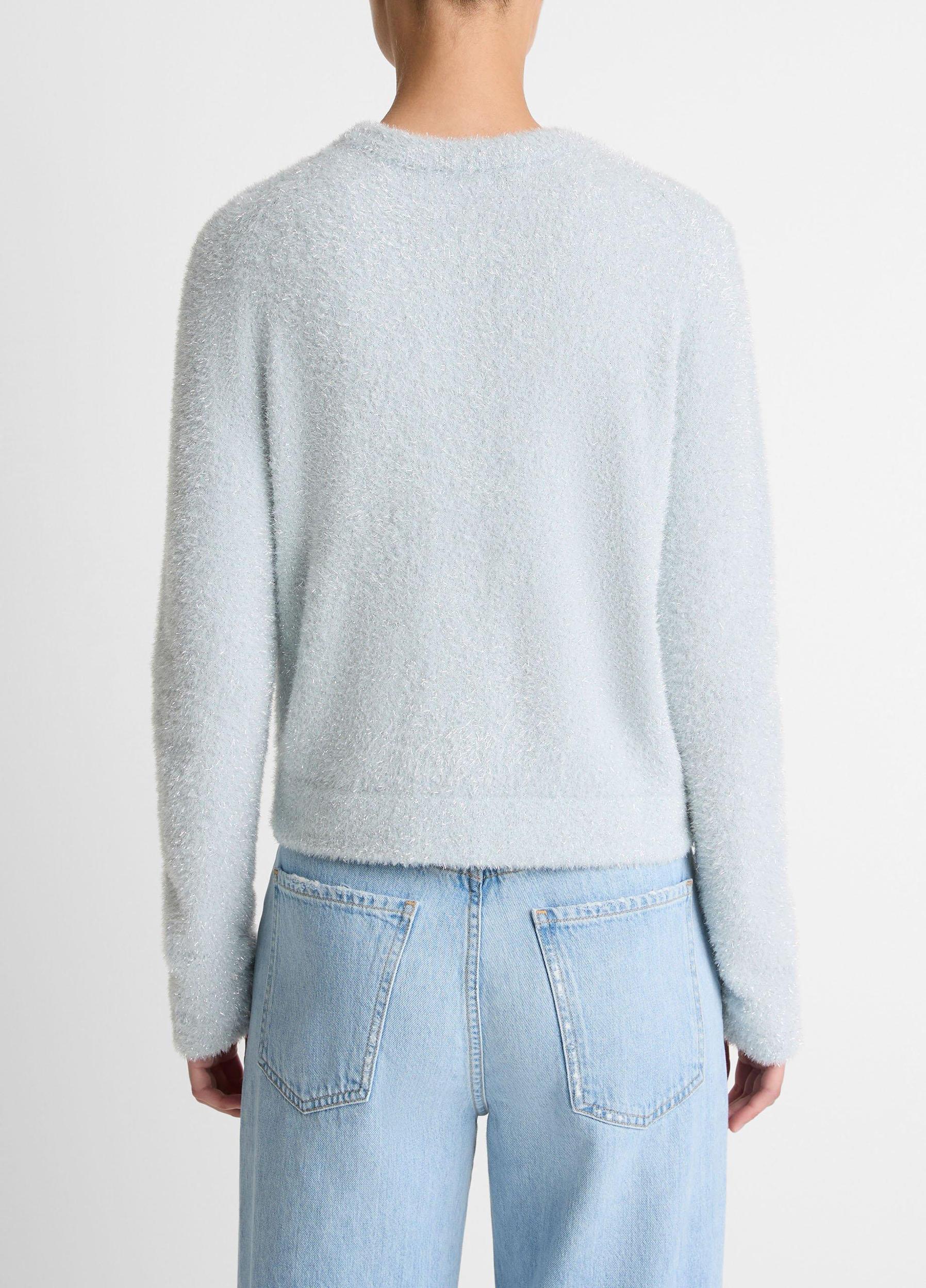 Metallic Eyelash Cardigan Product Image