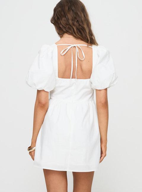 Kreamy Mini Dress White Product Image