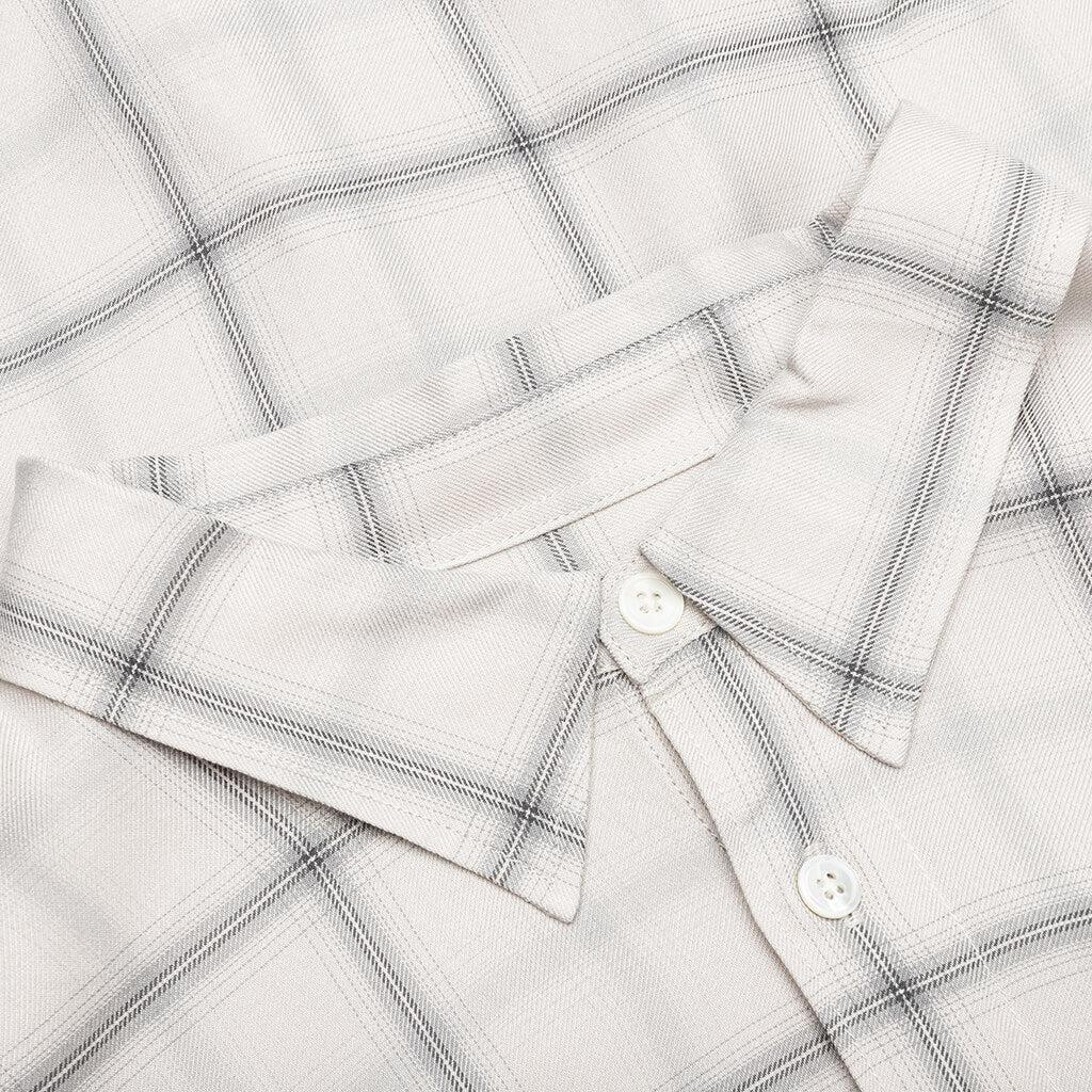 Shadow Plaid Rayon Shirt - Natural Male Product Image