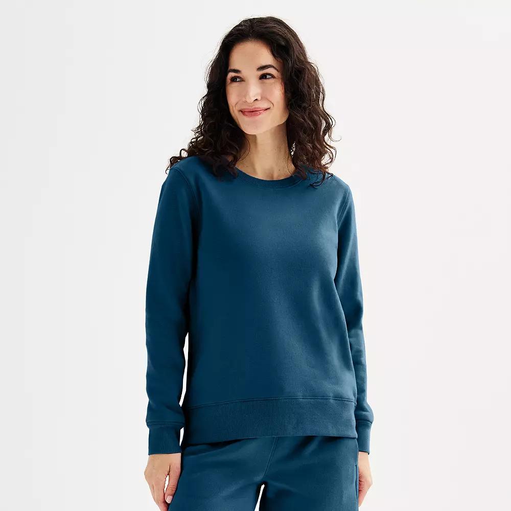 Women's Tek Gear® Ultrasoft Fleece Crewneck Sweatshirt,  Product Image