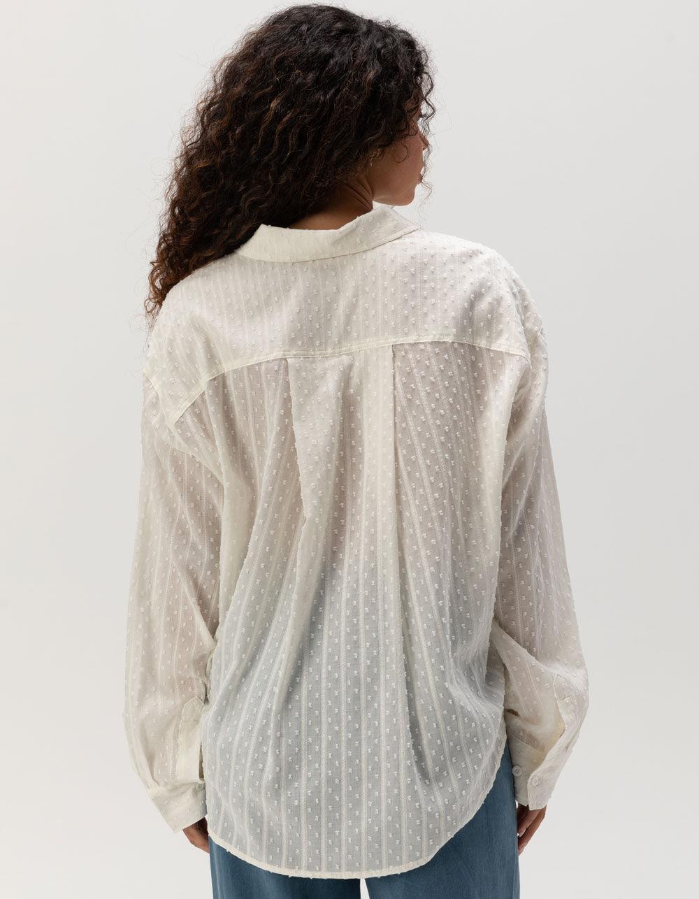 BRIXTON East Side Womens Button Up Shirt - WHITE Product Image