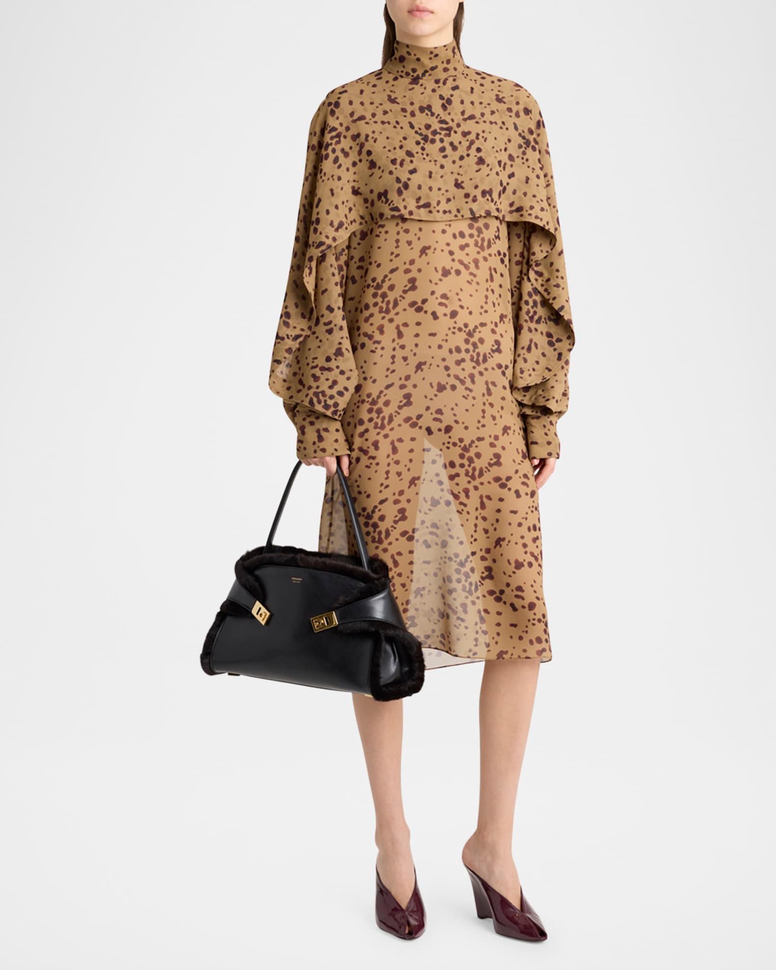 Hug Leather & Shearling Shoulder Bag Product Image