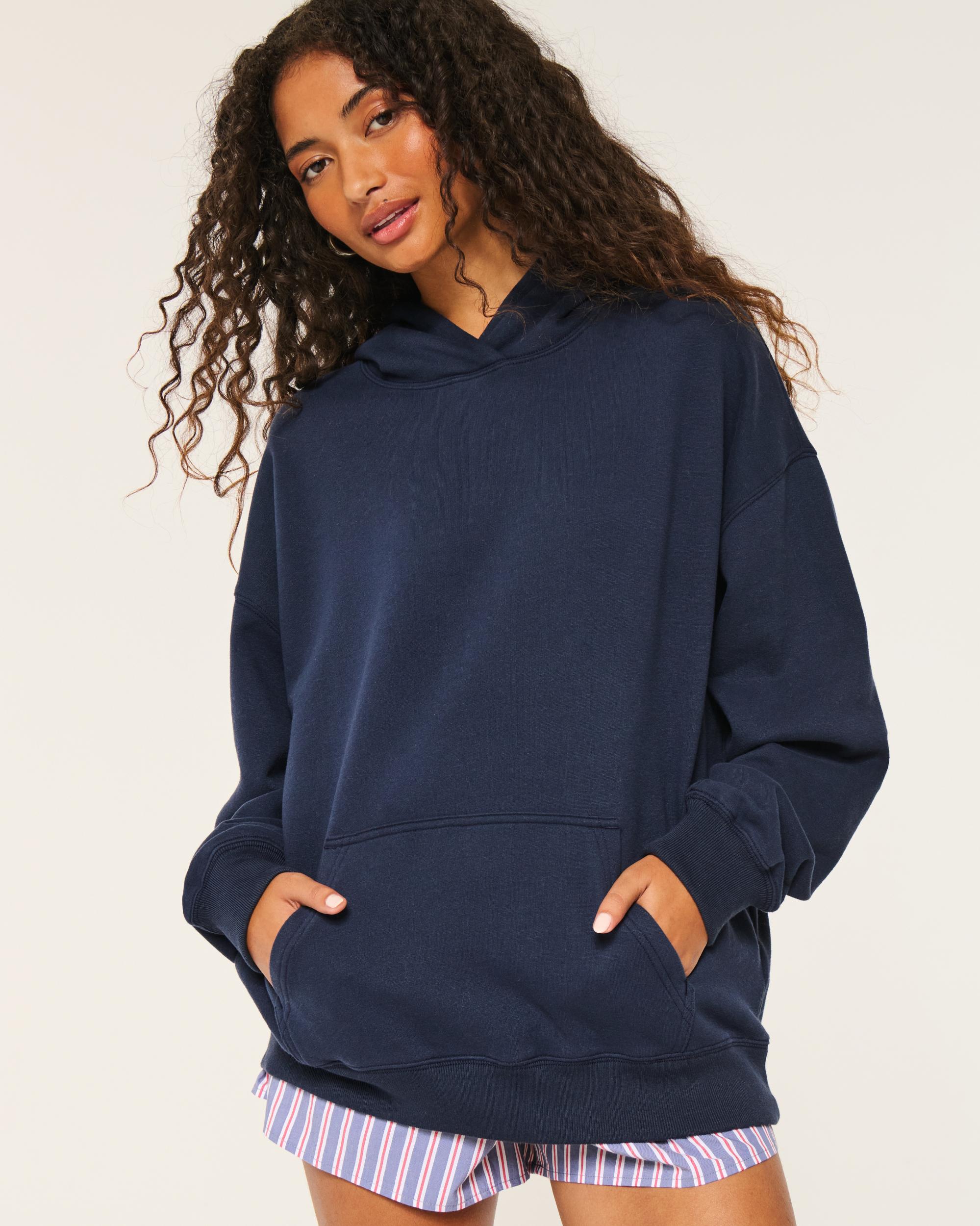 Hollister Feel Good Fleece Oversized Hoodie Product Image